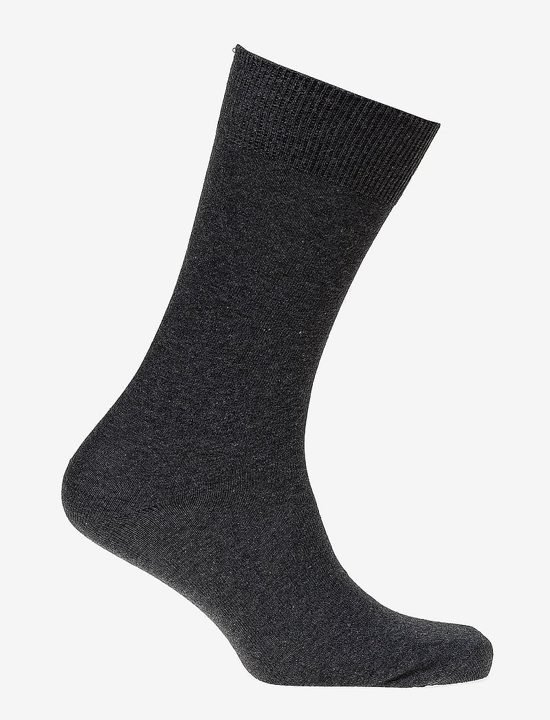 Claudio - Claudio socks solid colours. - sokker - black melange - 1