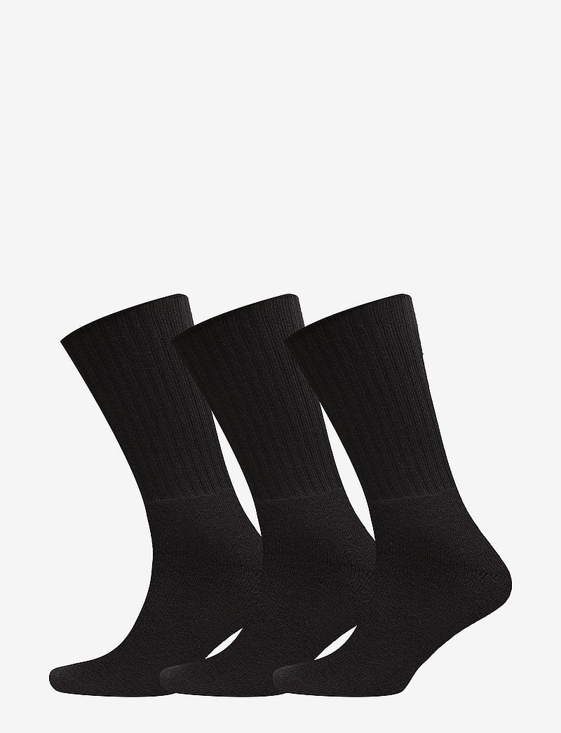 Claudio - Claudio socks tennis 3-pack - crew-socken - black - 0