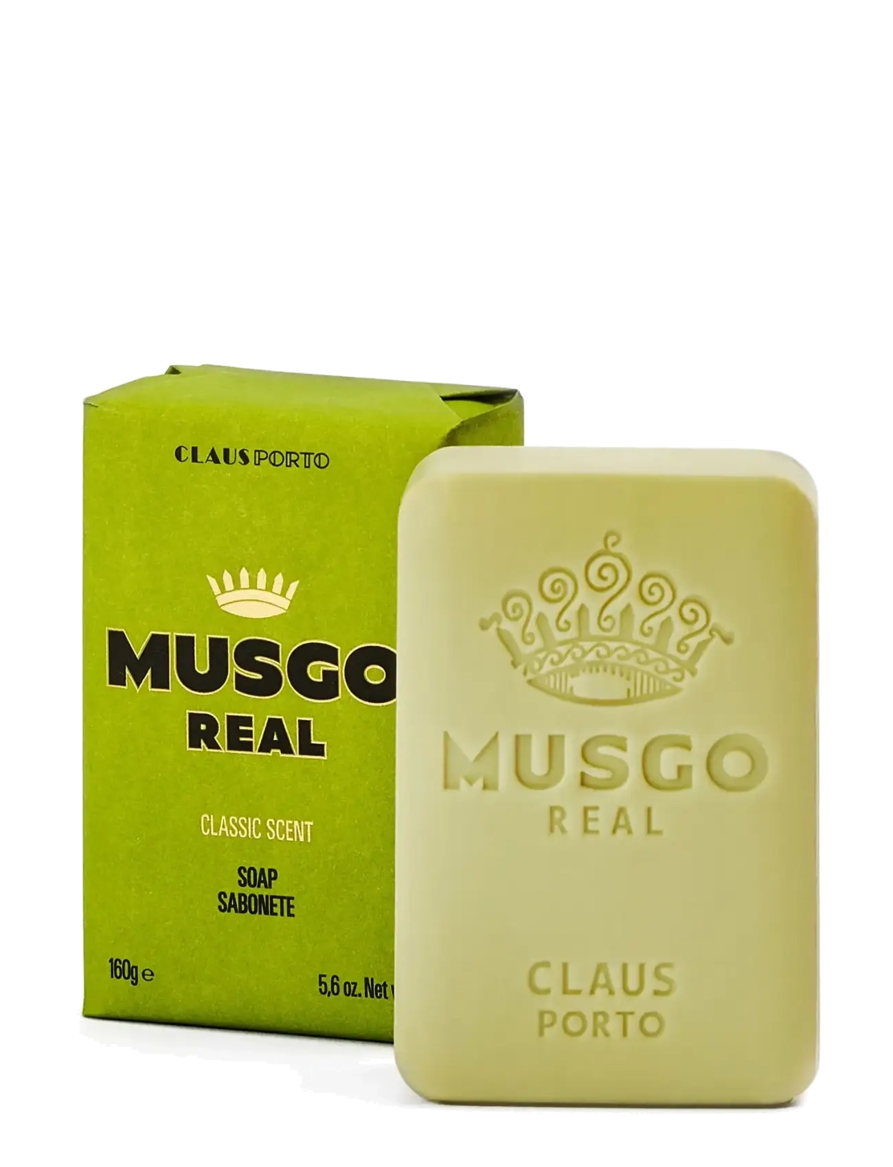 Claus Porto Body Soap Classic Scent, Sæbestykke, Grøn, Str: 160 G