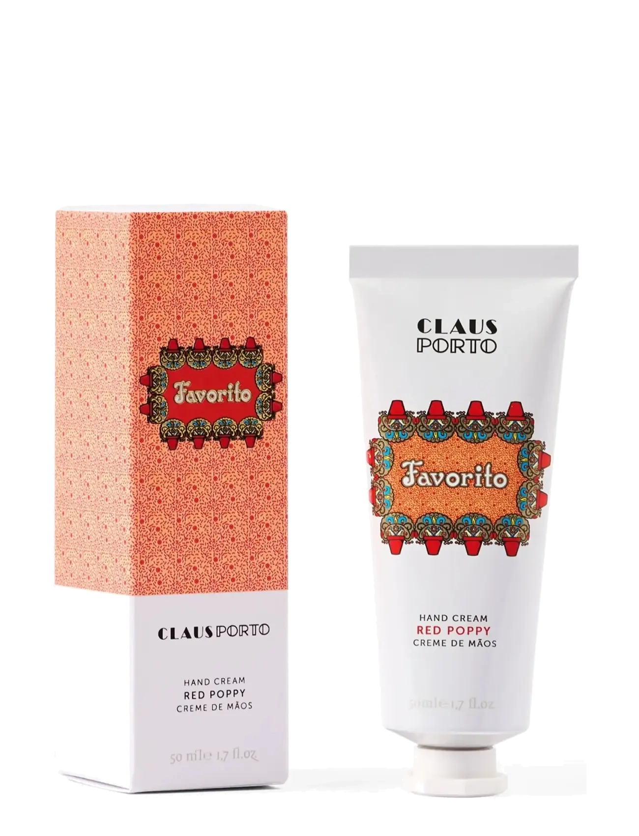 Claus Porto Favorito Red Poppy Hand Cream, Hand Creme, Rød, Str: 50 ML
