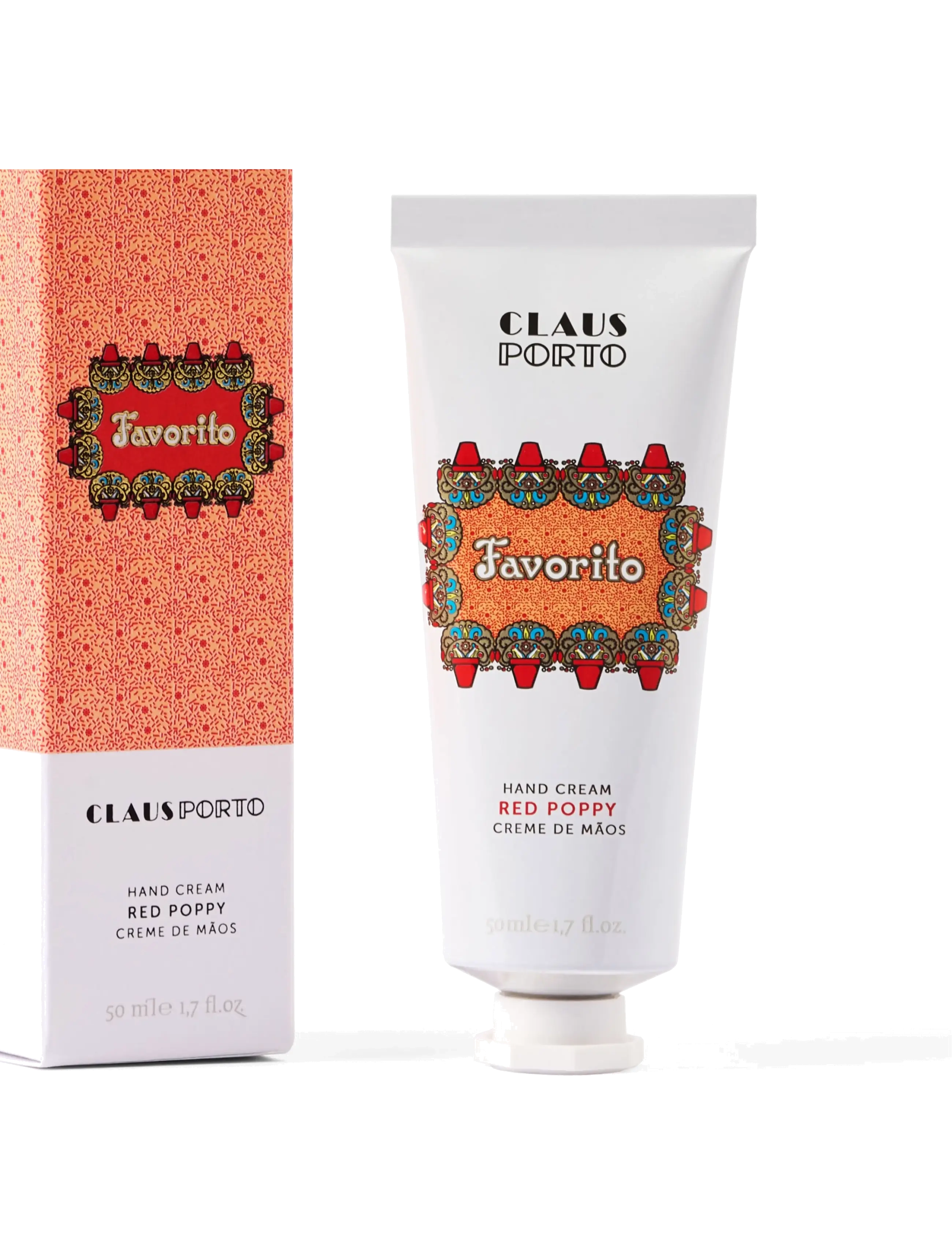 Claus Porto - Favorito Red Poppy Hand Cream - håndkrem - red - 2