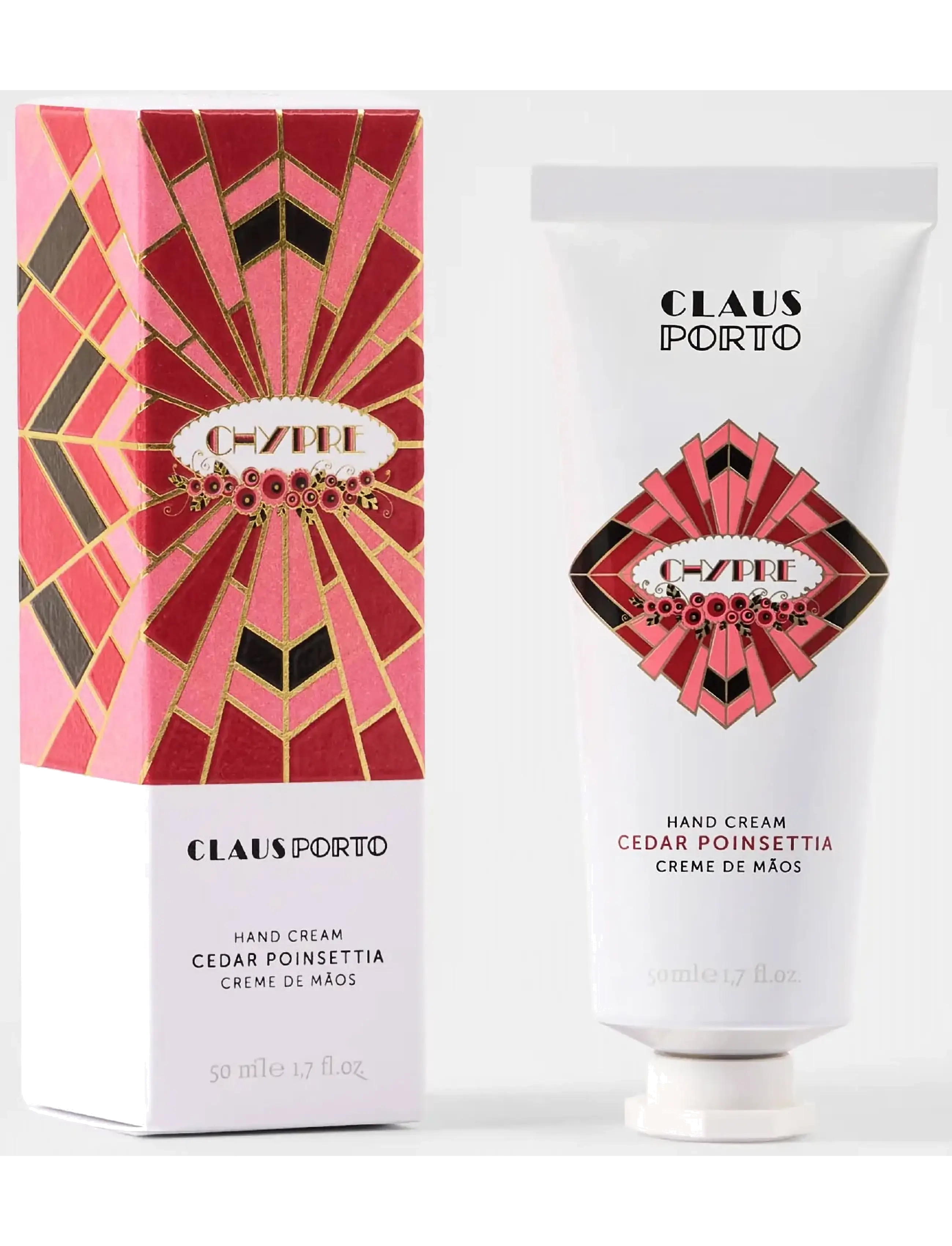 Claus Porto - Chypre - Cedar Poinsettia Hand Cream - håndcremer - multi-colored - 2