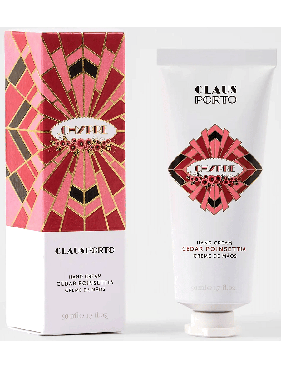 Claus Porto - Chypre - Cedar Poinsettia Hand Cream - håndcremer - multi-colored - 2