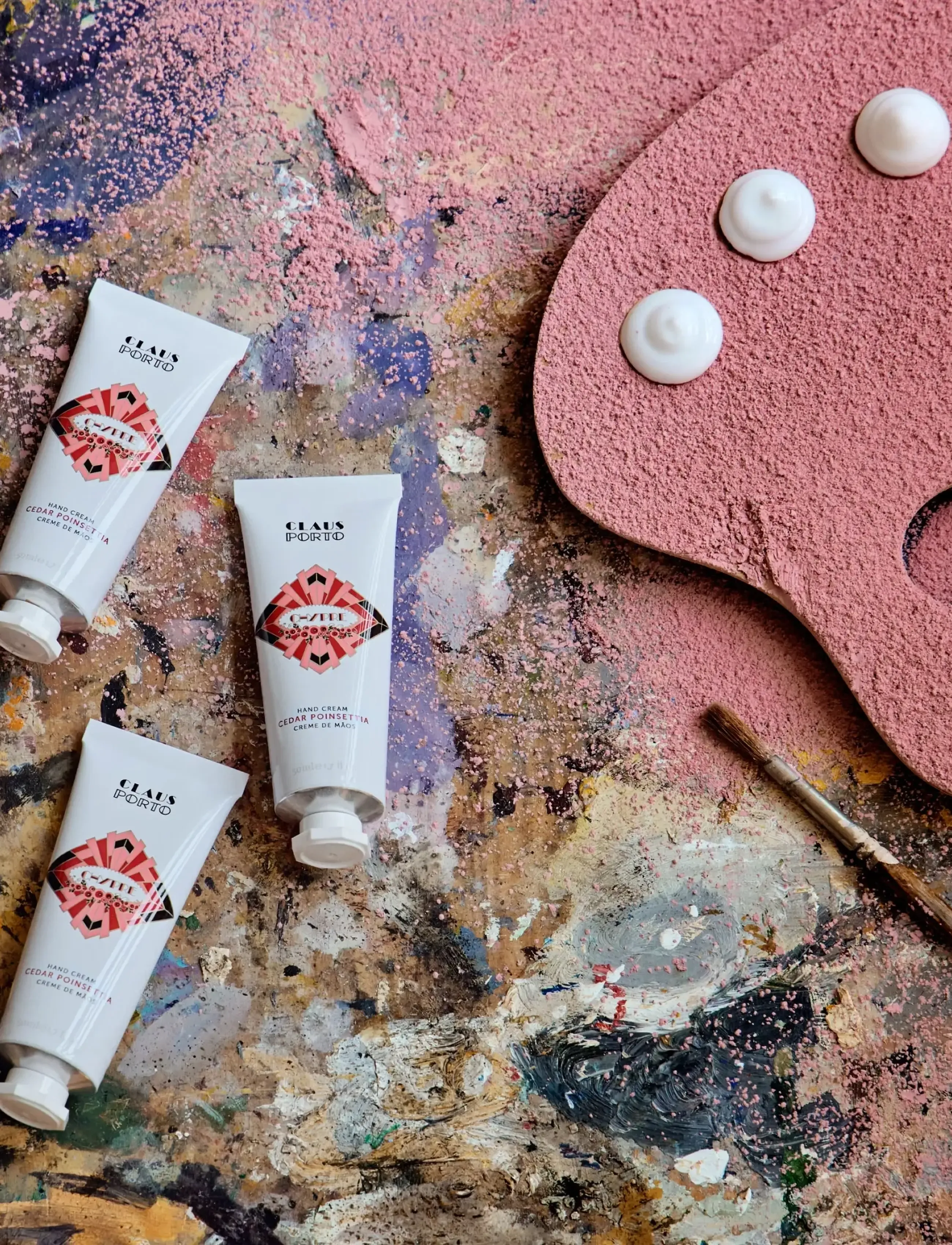 Claus Porto - Chypre - Cedar Poinsettia Hand Cream - håndcremer - multi-colored - 0