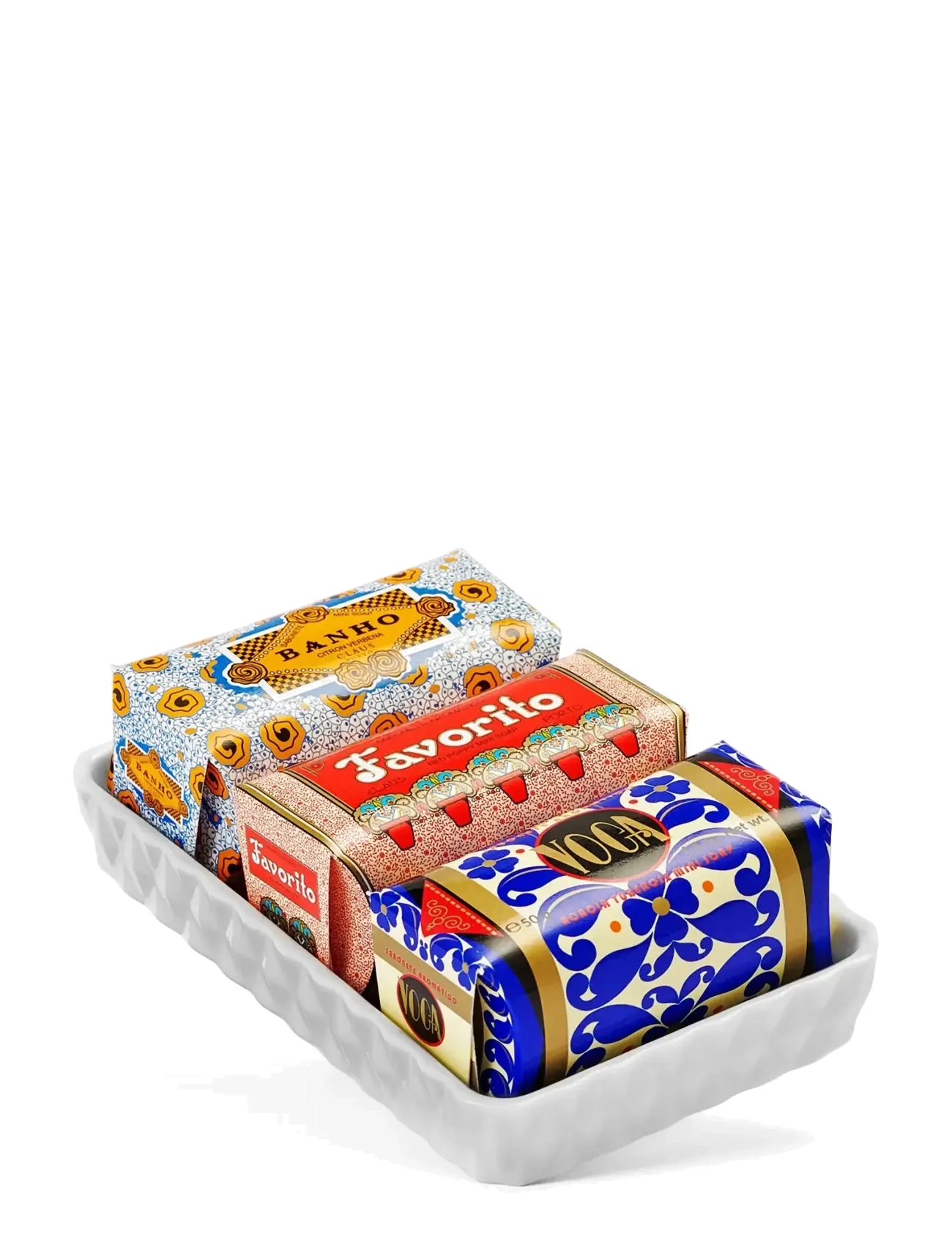 Claus Porto Gift Set Soap Dish & Deco Mini Soaps - Gjafasett - MULTI-COLORED / multi