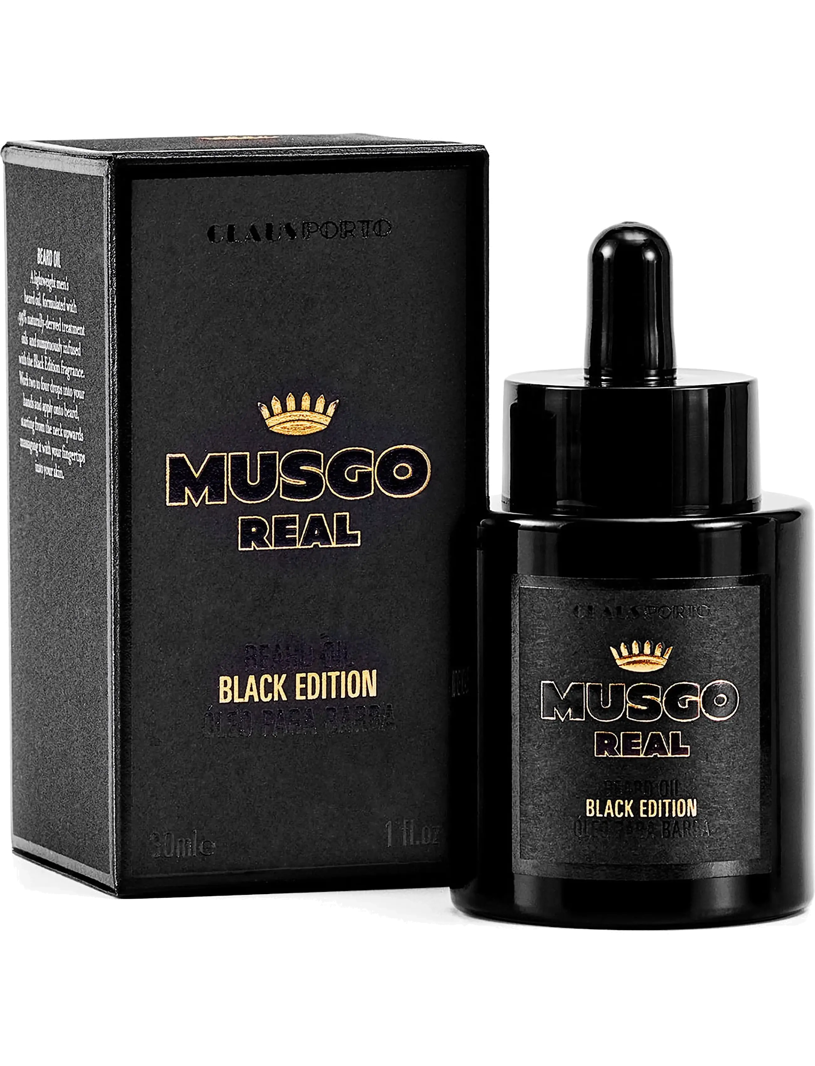 Claus Porto - Black Edition Beard Oil - skäggolja - black - 1