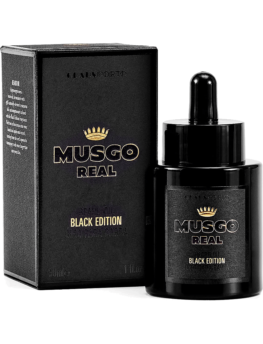 Claus Porto - Black Edition Beard Oil - skäggolja - black - 1