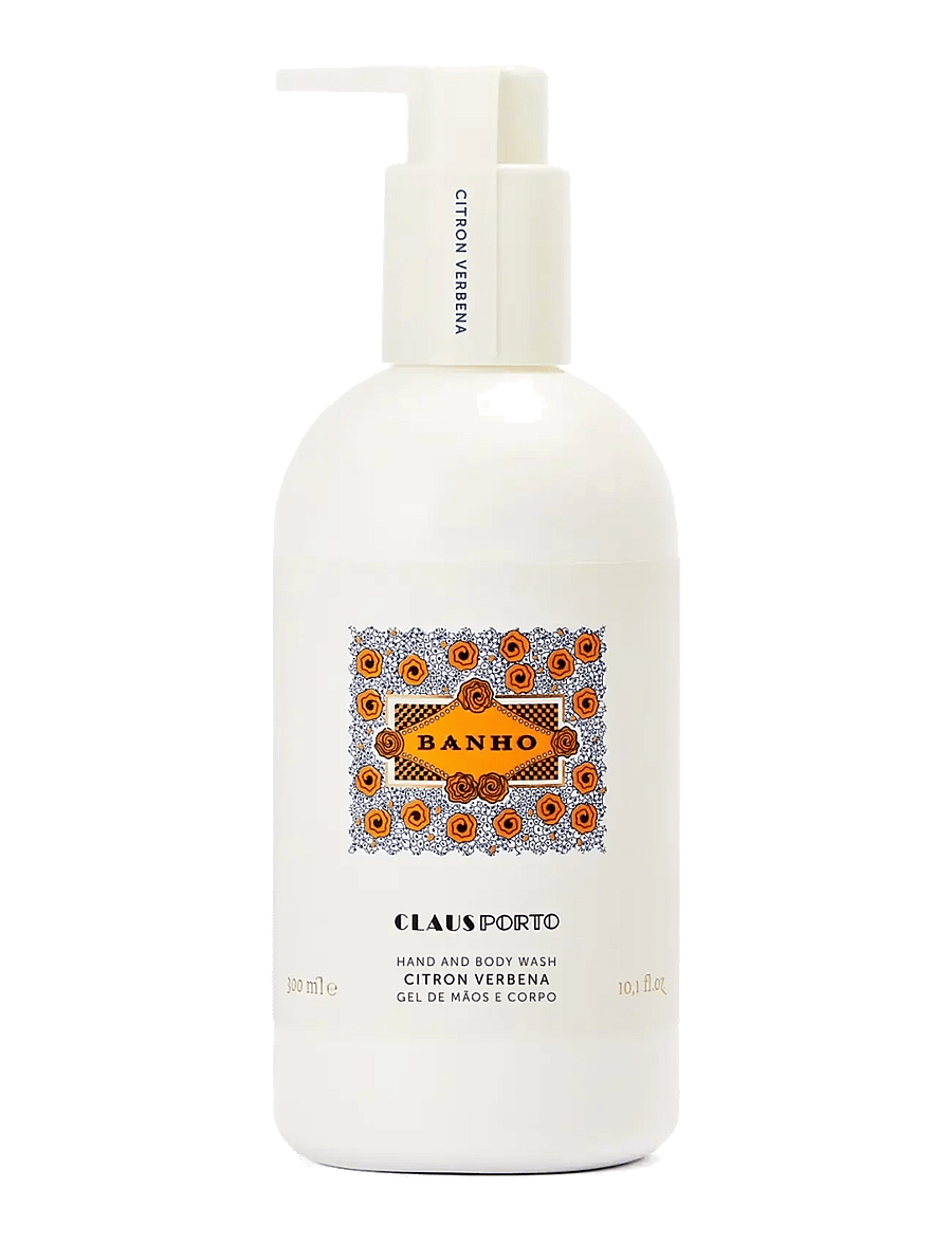 Claus Porto - Banho Citron Verbena Hand & Body Wash - shower gel & bruseolier - white - 1