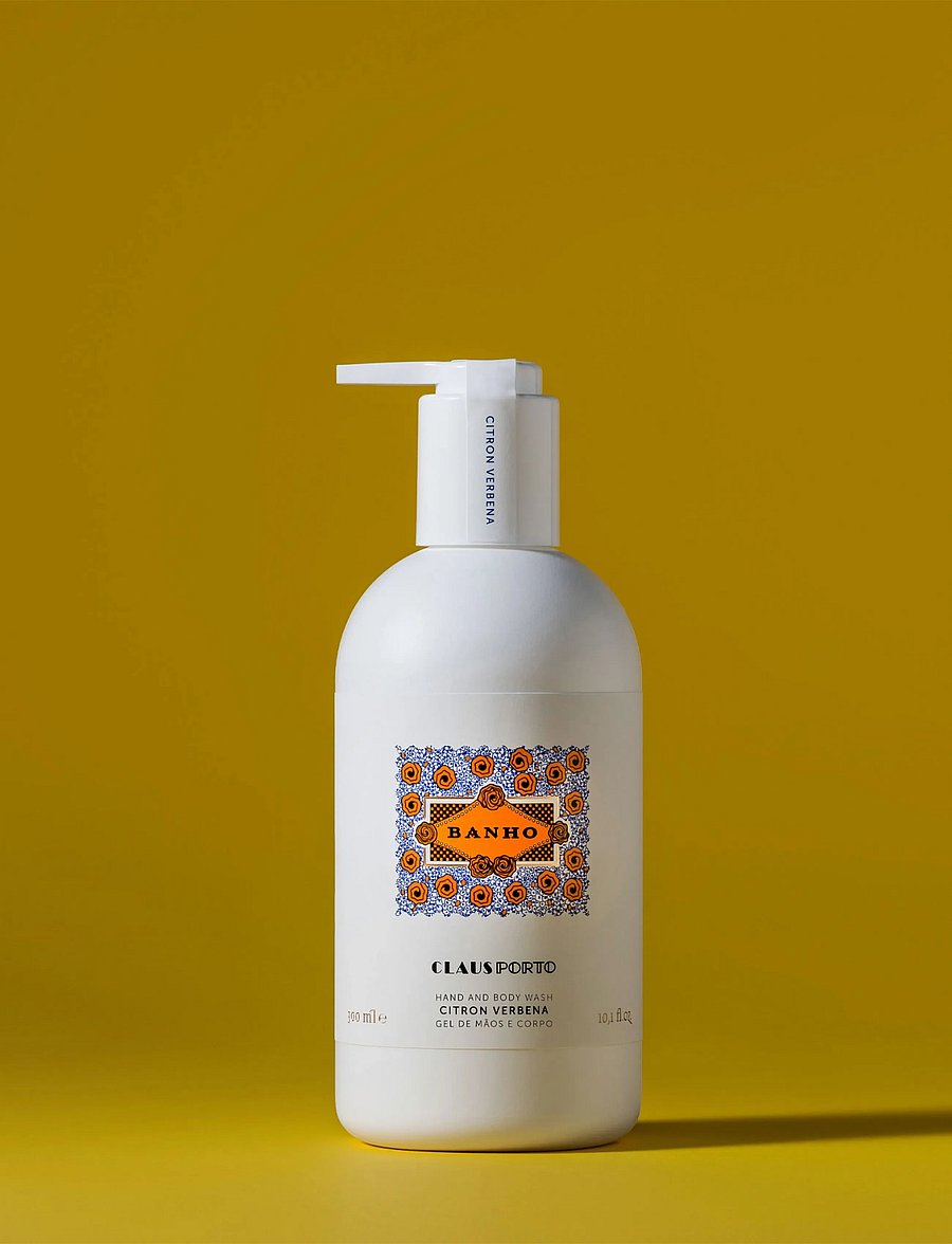 Claus Porto - Banho Citron Verbena Hand & Body Wash - shower gel & bruseolier - white - 3