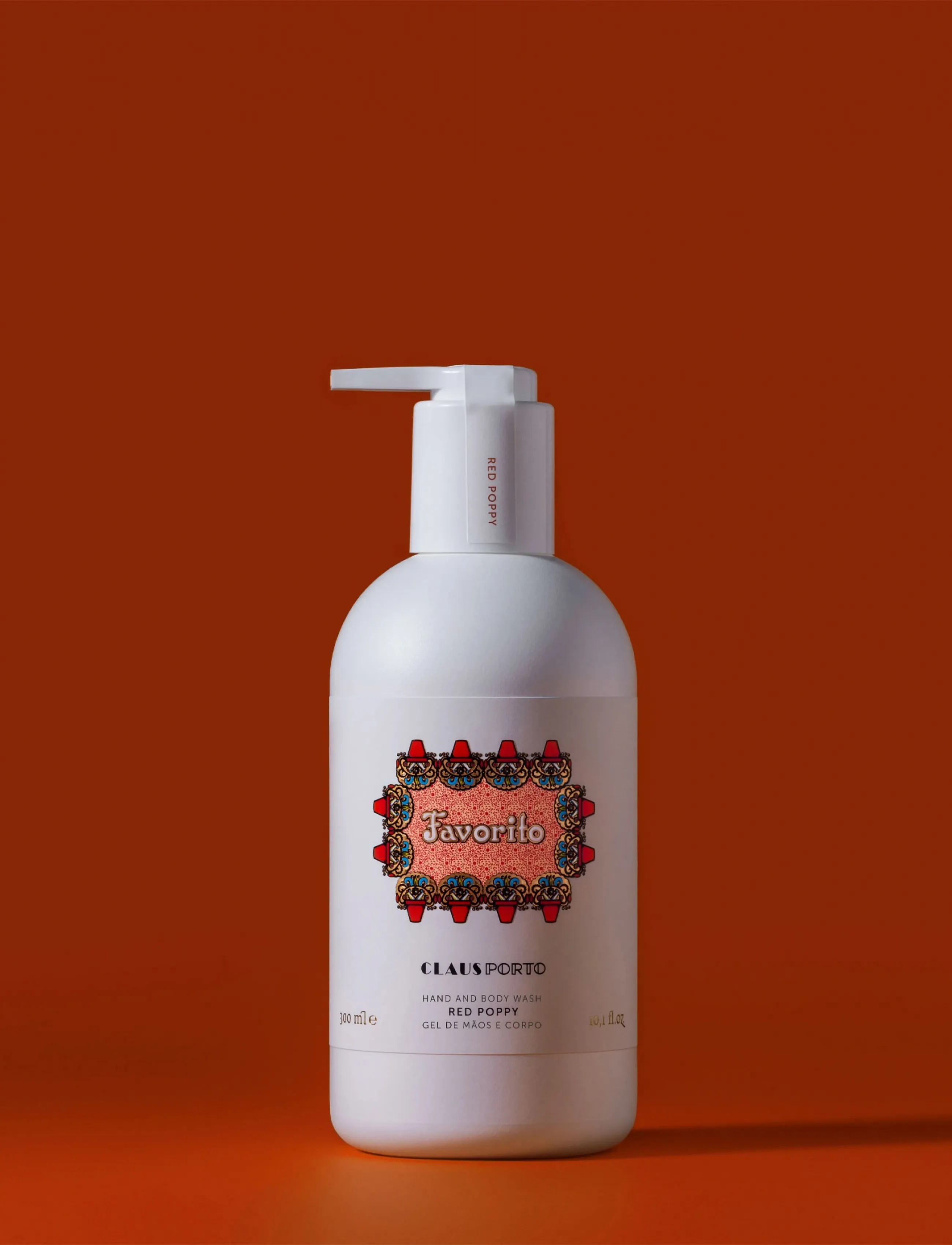 Claus Porto - Favorito Red Poppy Hand & Body Wash - shower gel & bruseolier - red - 3