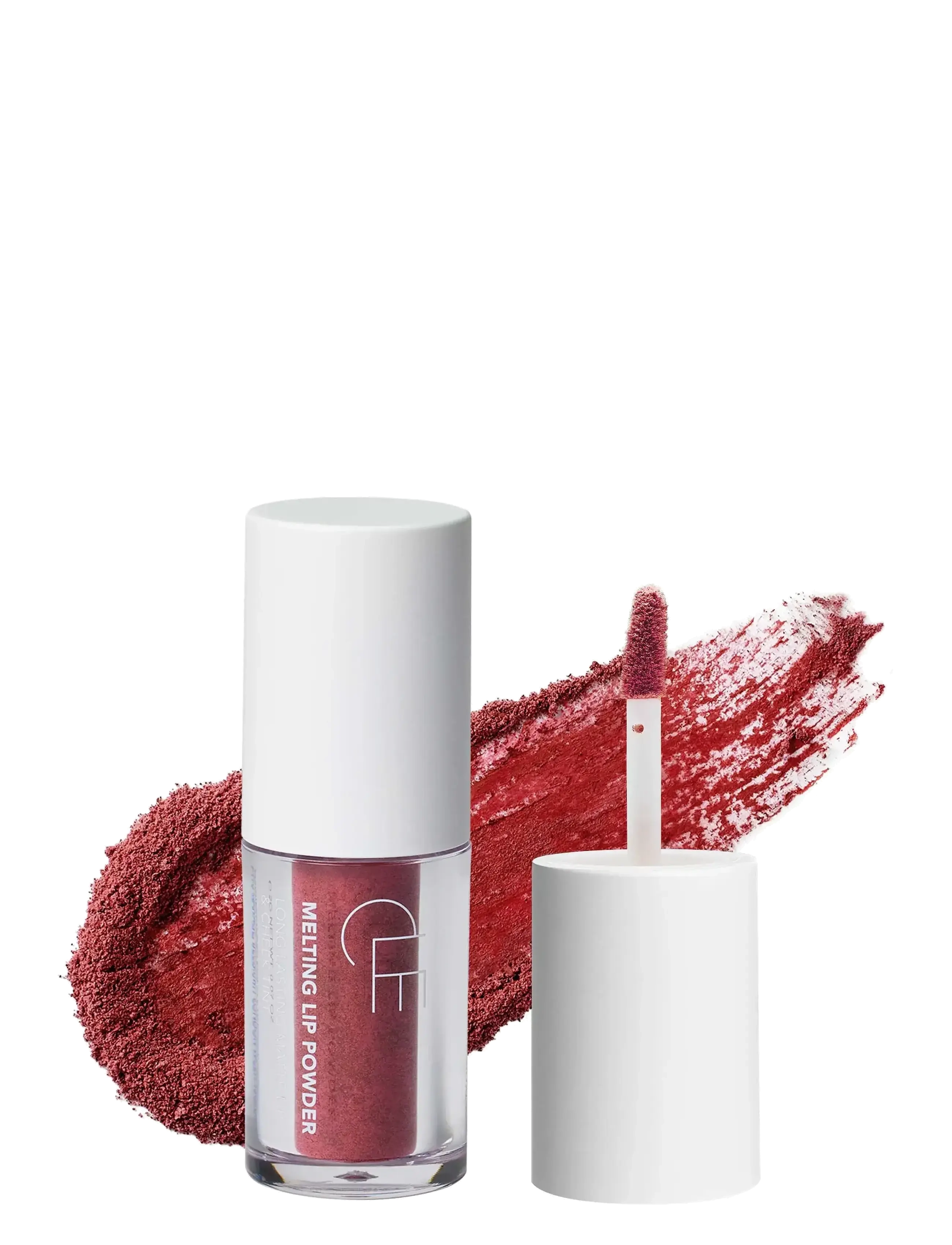 CLE Cosmetics Melting Lip Powder - Kampagne - DESERT ROSE / red