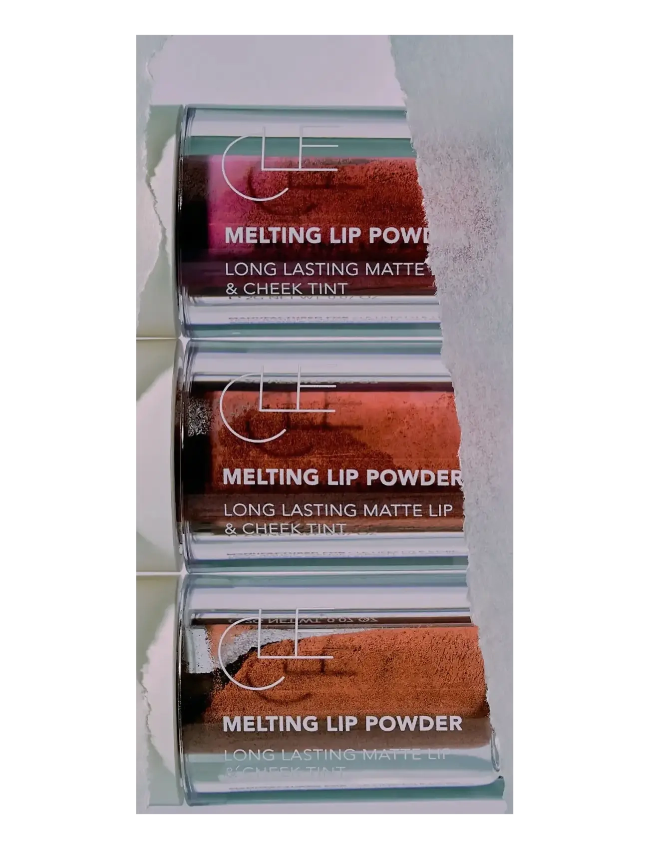 CLE Cosmetics - Melting Lip Powder - makeup - true red - 1