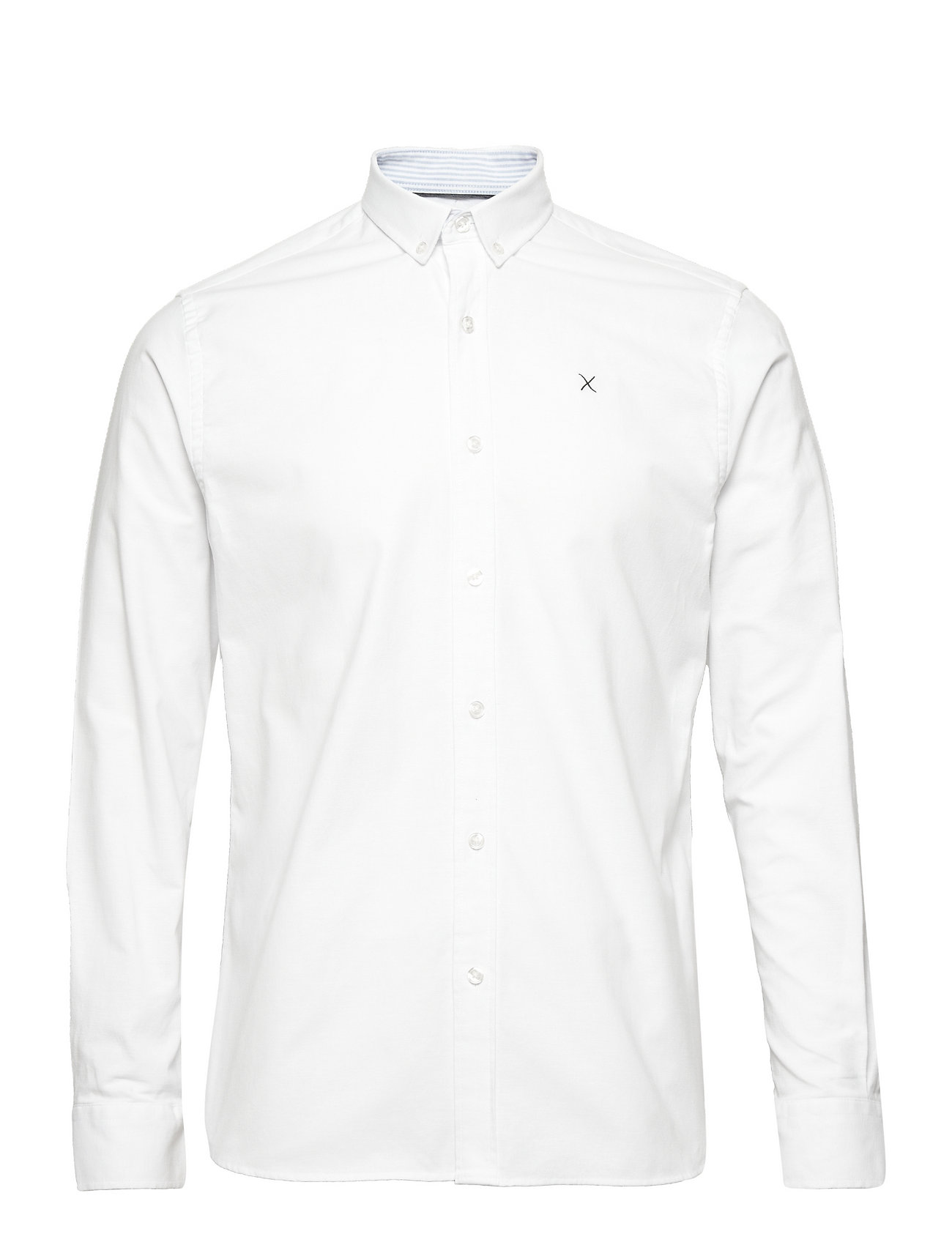 Clean Cut Copenhagen Oxford Stretch Plain L/S - White - S 2