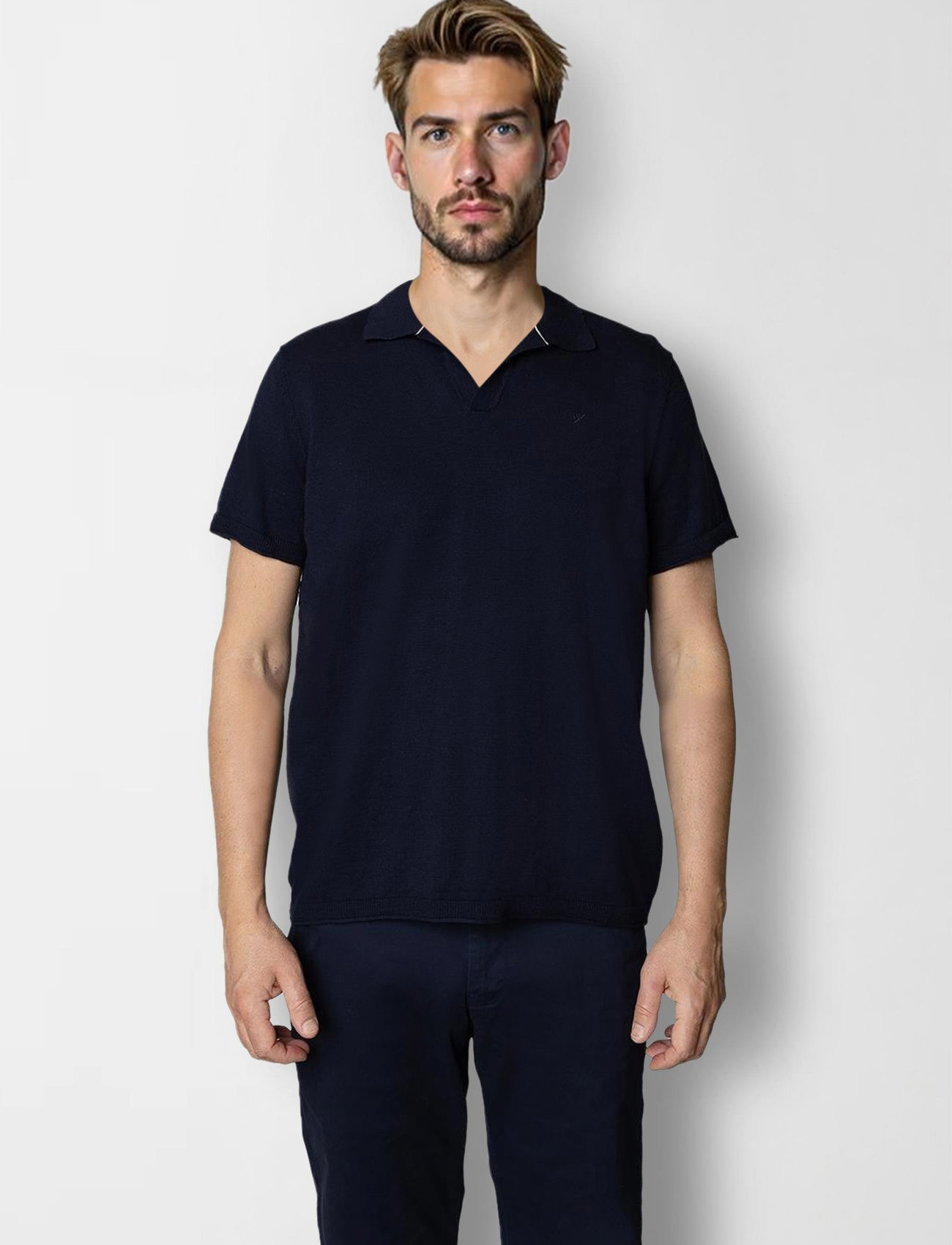 Clean Cut Copenhagen Thomas Knitted Polo - - S 1