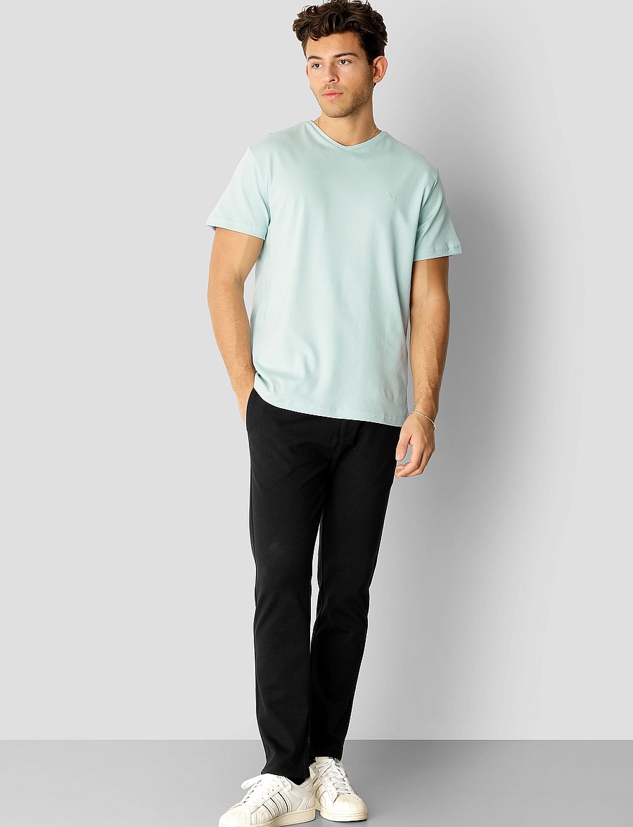 Clean Cut Copenhagen - Milano Jersey Pants - habitbukser - black - 3