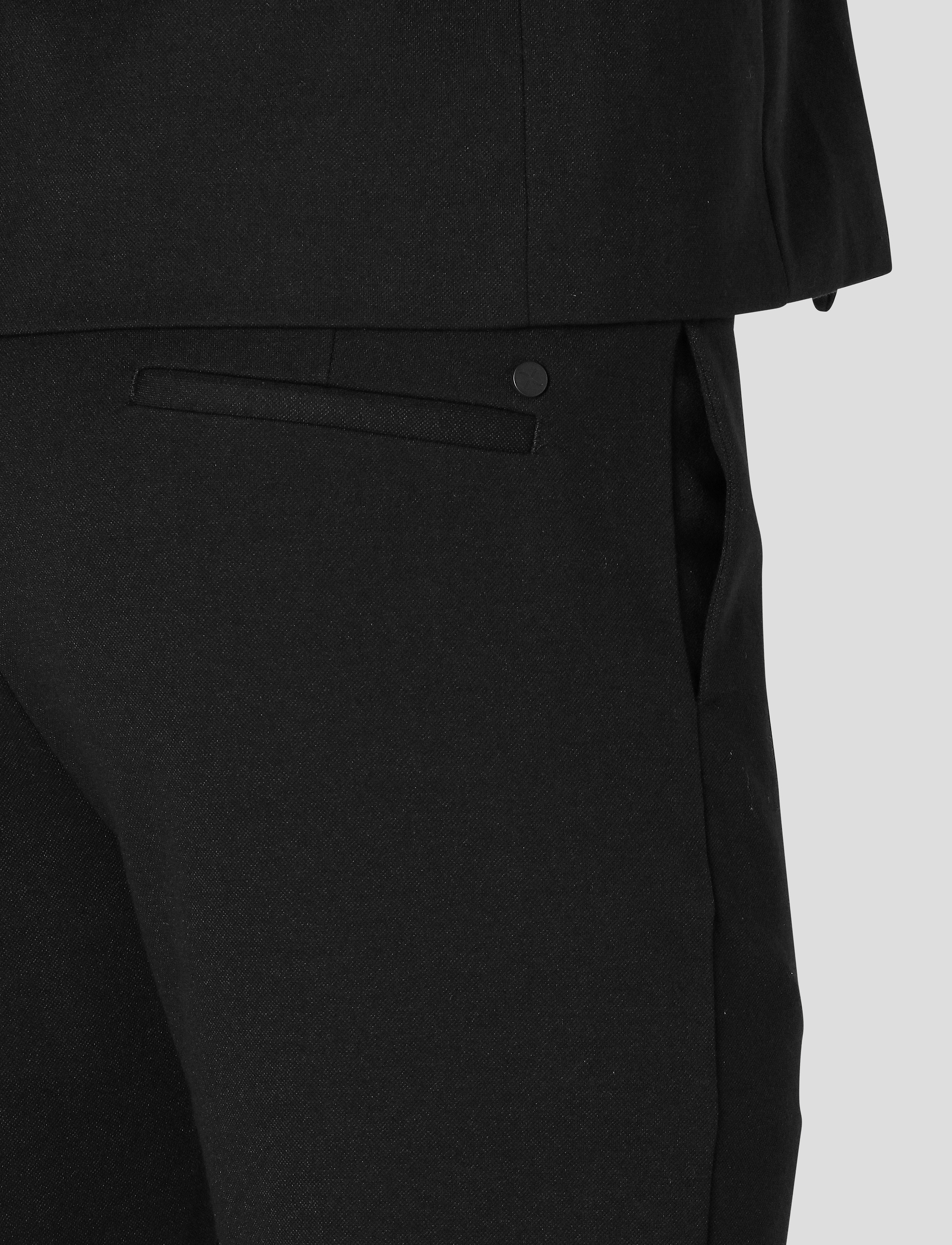 Clean Cut Copenhagen - Milano Jersey Pants - habitbukser - black - 4