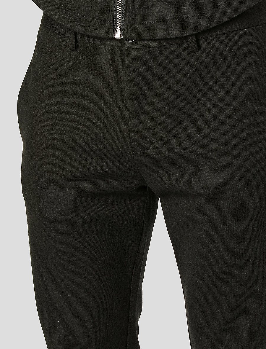 Clean Cut Copenhagen - Milano Jersey Pants - habitbukser - black - 5