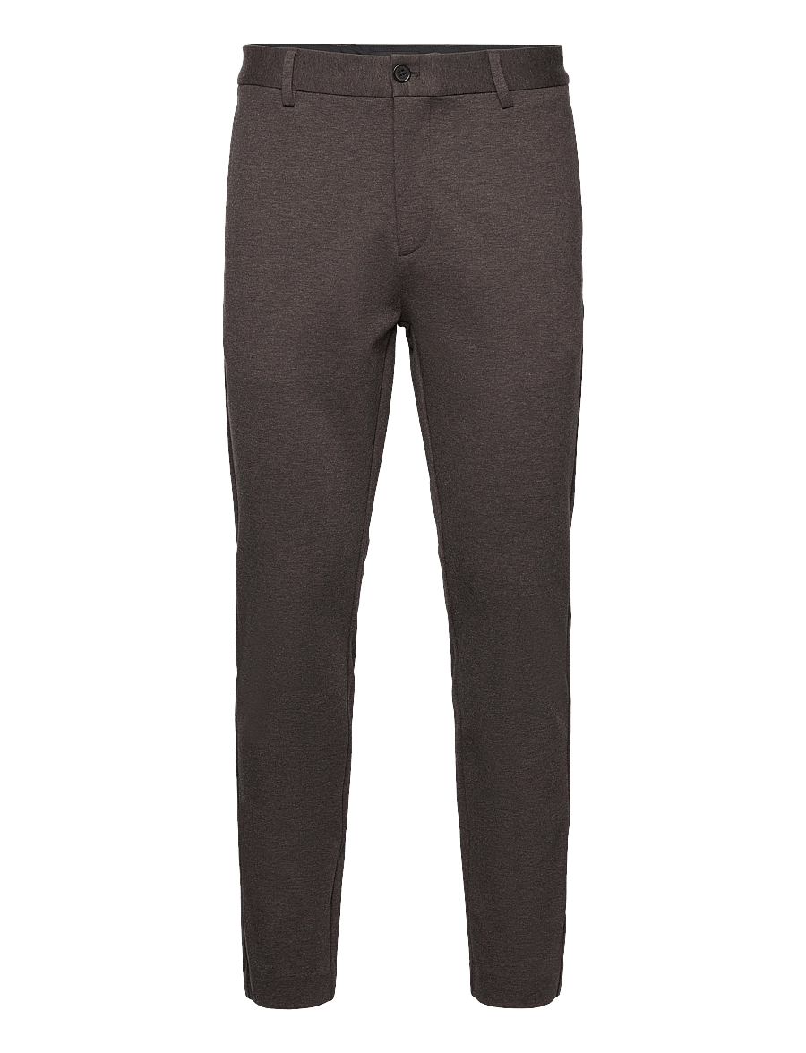 Clean Cut Copenhagen - Milano Jersey Pants - anzugshosen - brown melangÈ - 1