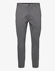 Clean Cut Copenhagen - Milano Jersey Pants - jakkesætsbukser - dark grey mix - 0