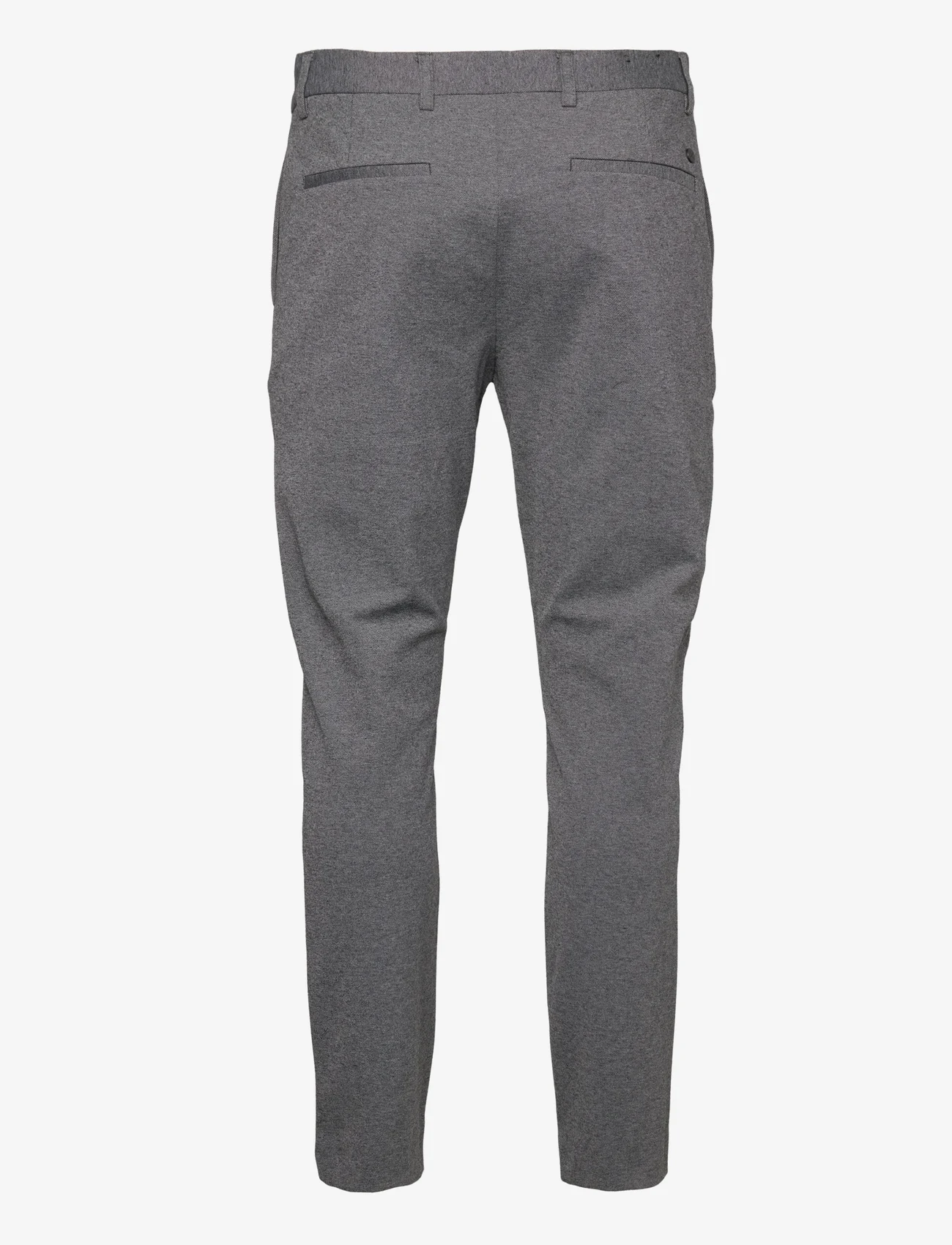 Clean Cut Copenhagen - Milano Jersey Pants - jakkesætsbukser - dark grey mix - 1