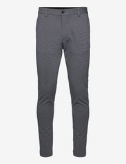 Clean Cut Copenhagen - Milano Jersey Pants - jakkesætsbukser - denim melange - 0