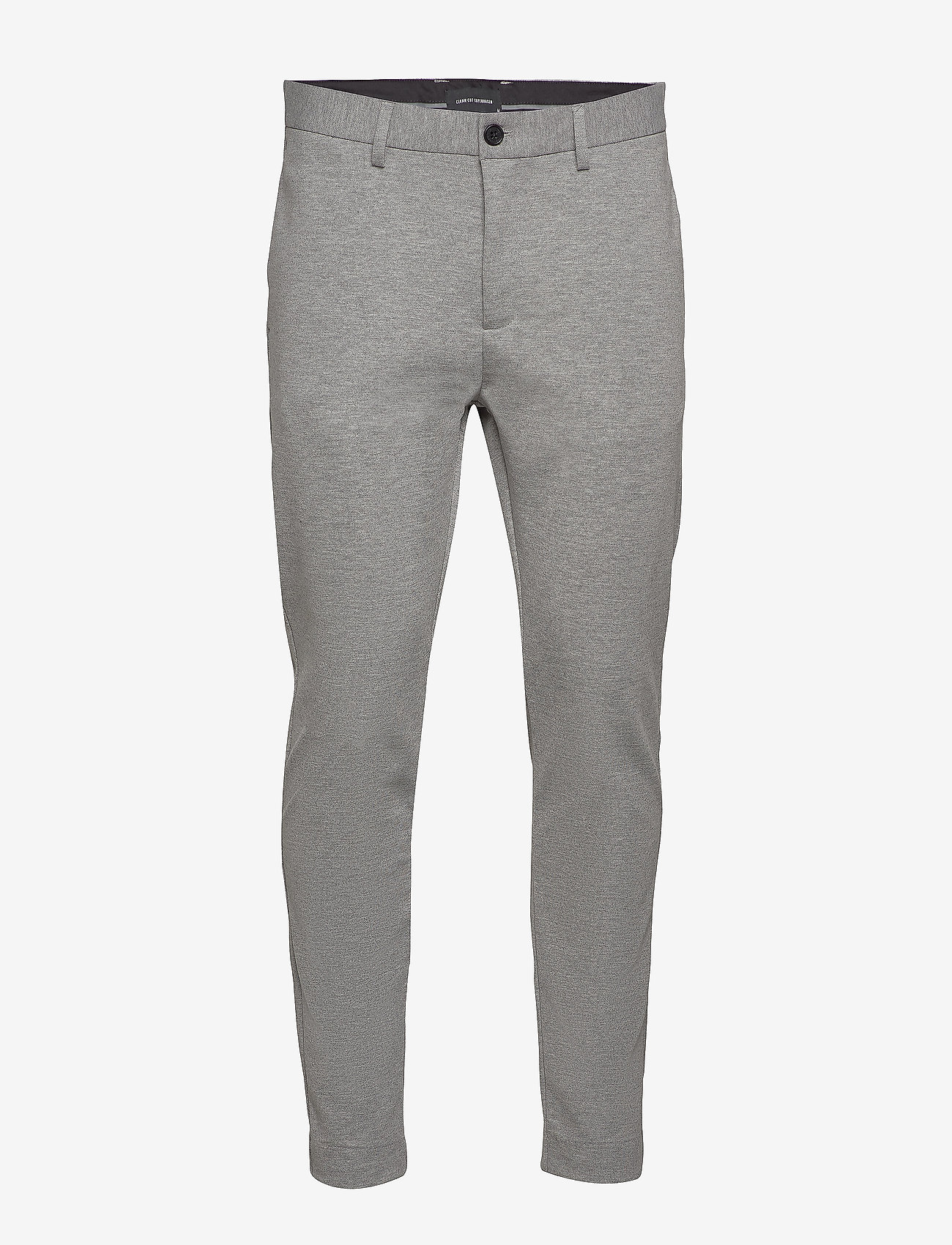 Clean Cut Copenhagen - Milano Jersey Pants - anzugshosen - light grey mel - 0