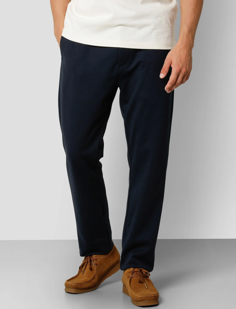 Clean Cut Copenhagen - Milano Jersey Pants - pantalons - navy01 - 0
