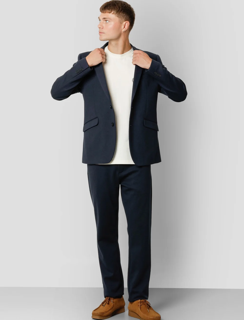 Clean Cut Copenhagen - Milano Jersey Pants - pantalons - navy01 - 3