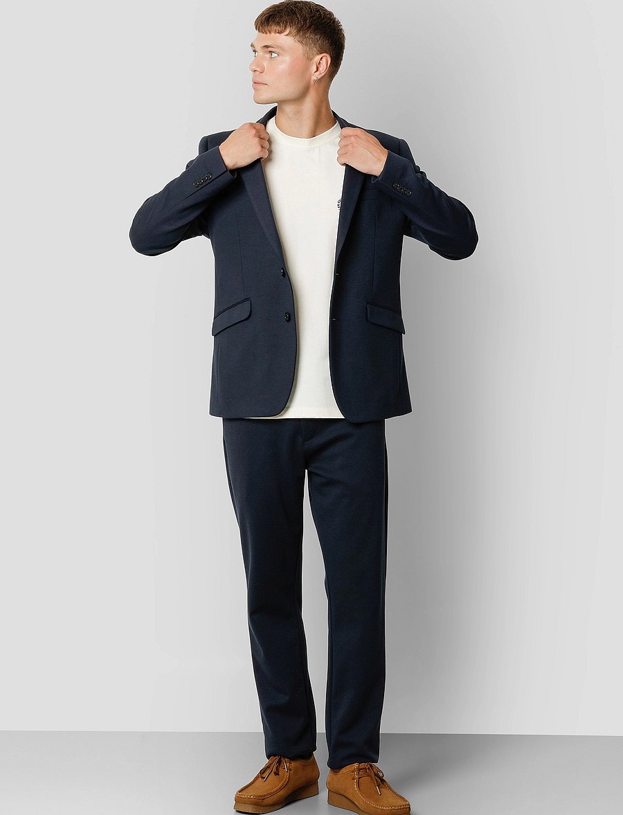 Clean Cut Copenhagen - Milano Jersey Pants - kostymbyxor - navy01 - 3