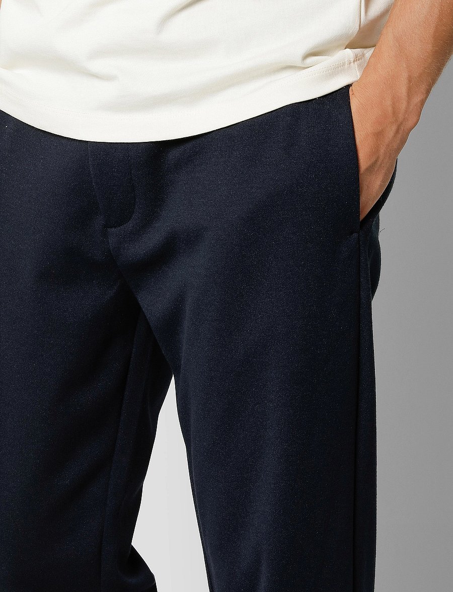 Clean Cut Copenhagen - Milano Jersey Pants - kostymbyxor - navy01 - 4