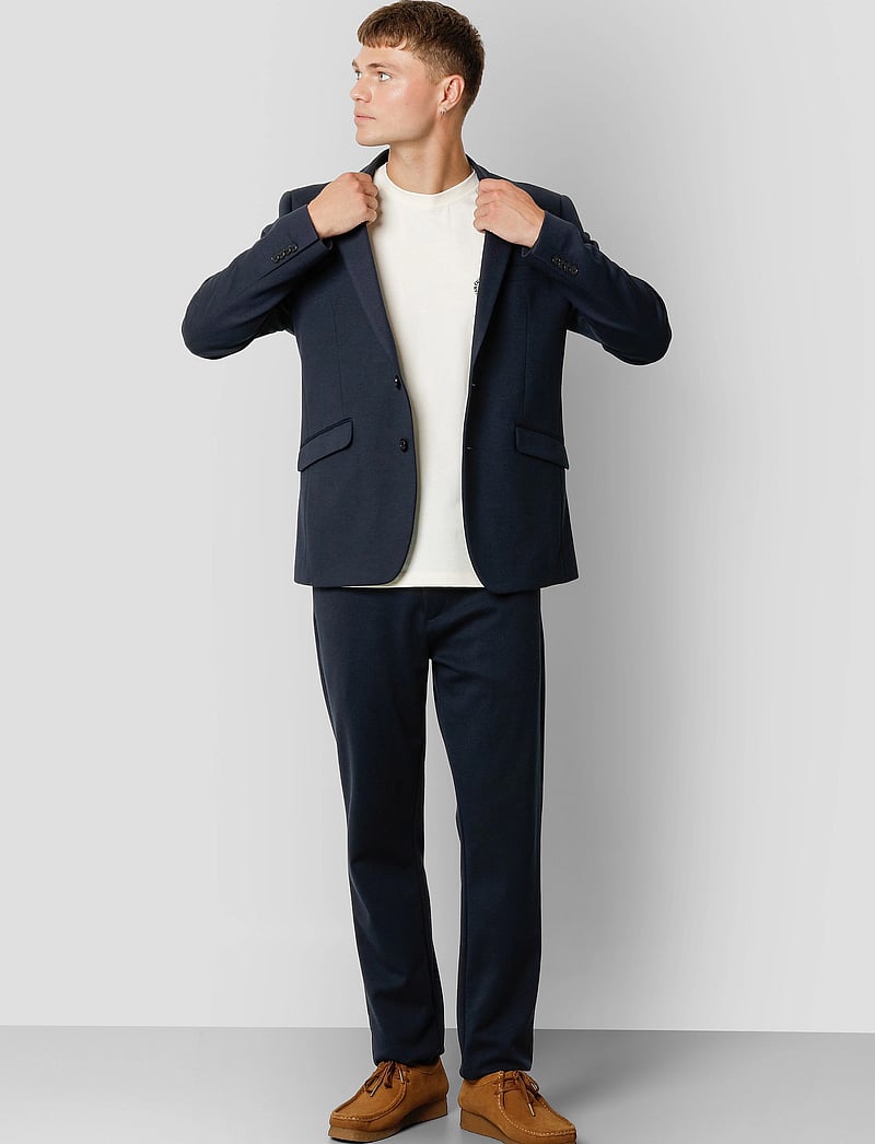 Clean Cut Copenhagen - Milano Jersey Pants - habitbukser - navy - 3