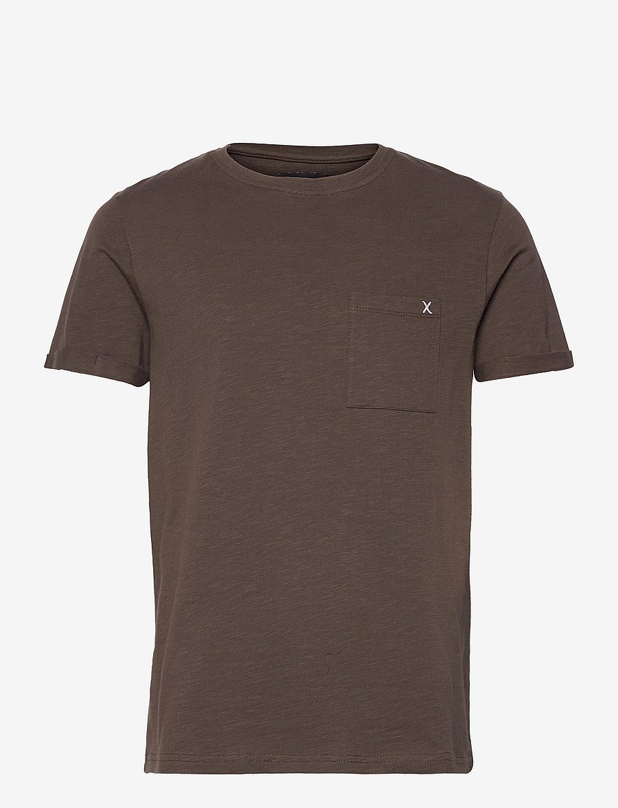 Clean Cut Copenhagen - Kolding Organic Tee S/S - lühikeste varrukatega t-särgid - dark brown - 0