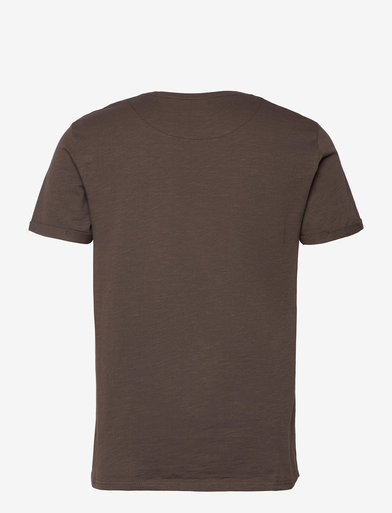 Clean Cut Copenhagen - Kolding Organic Tee S/S - kortærmede t-shirts - dark brown - 1