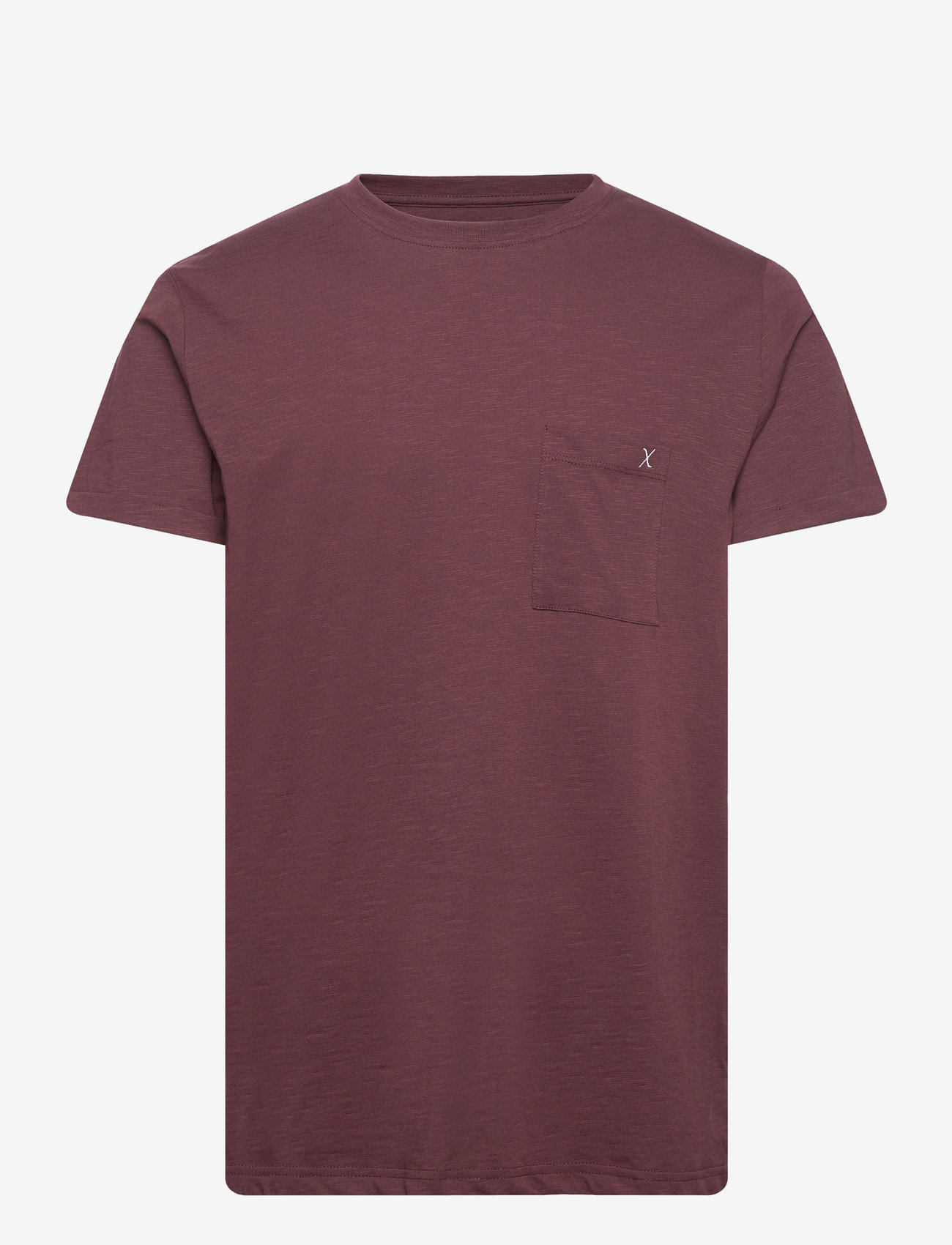 Clean Cut Copenhagen - Kolding Organic Tee S/S - laveste priser - dark plum - 0