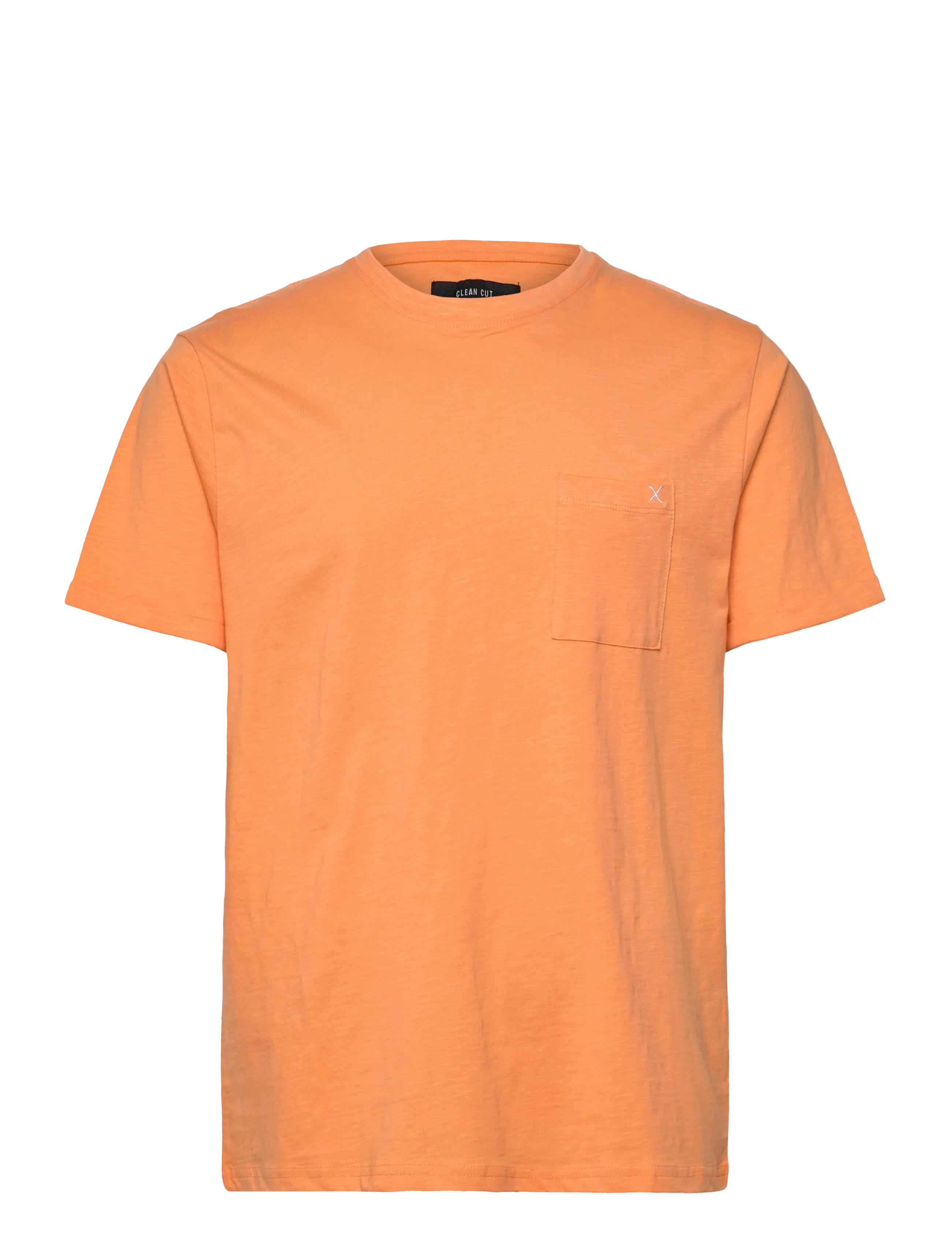 CLEAN CUT COPENHAGEN Kolding Organic Tee S/S Orange - XS - Herren