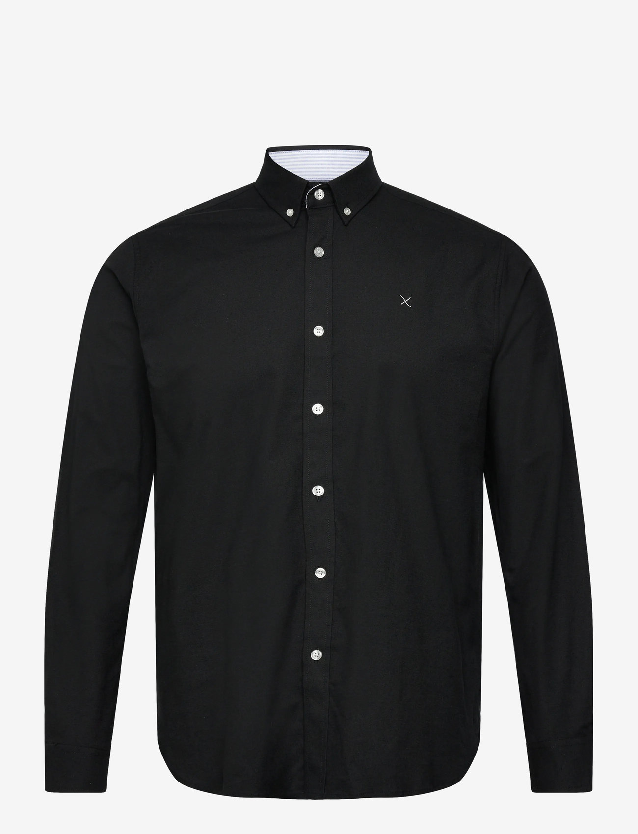 Clean Cut Copenhagen - Oxford Stretch Plain L/S - oxford-skjortor - black - 0