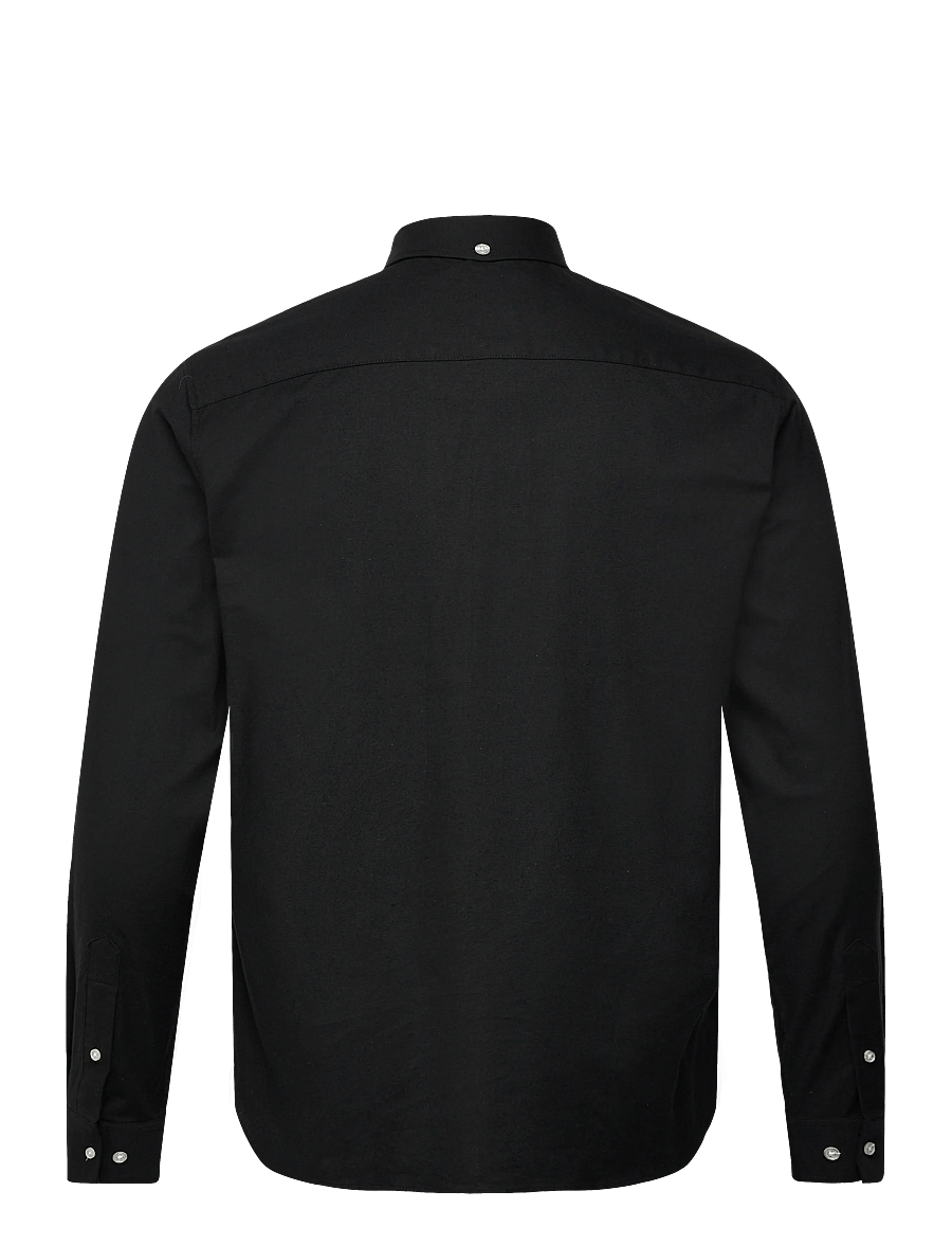 Clean Cut Copenhagen - Oxford Stretch Plain L/S - oxfordi särgid - black - 1