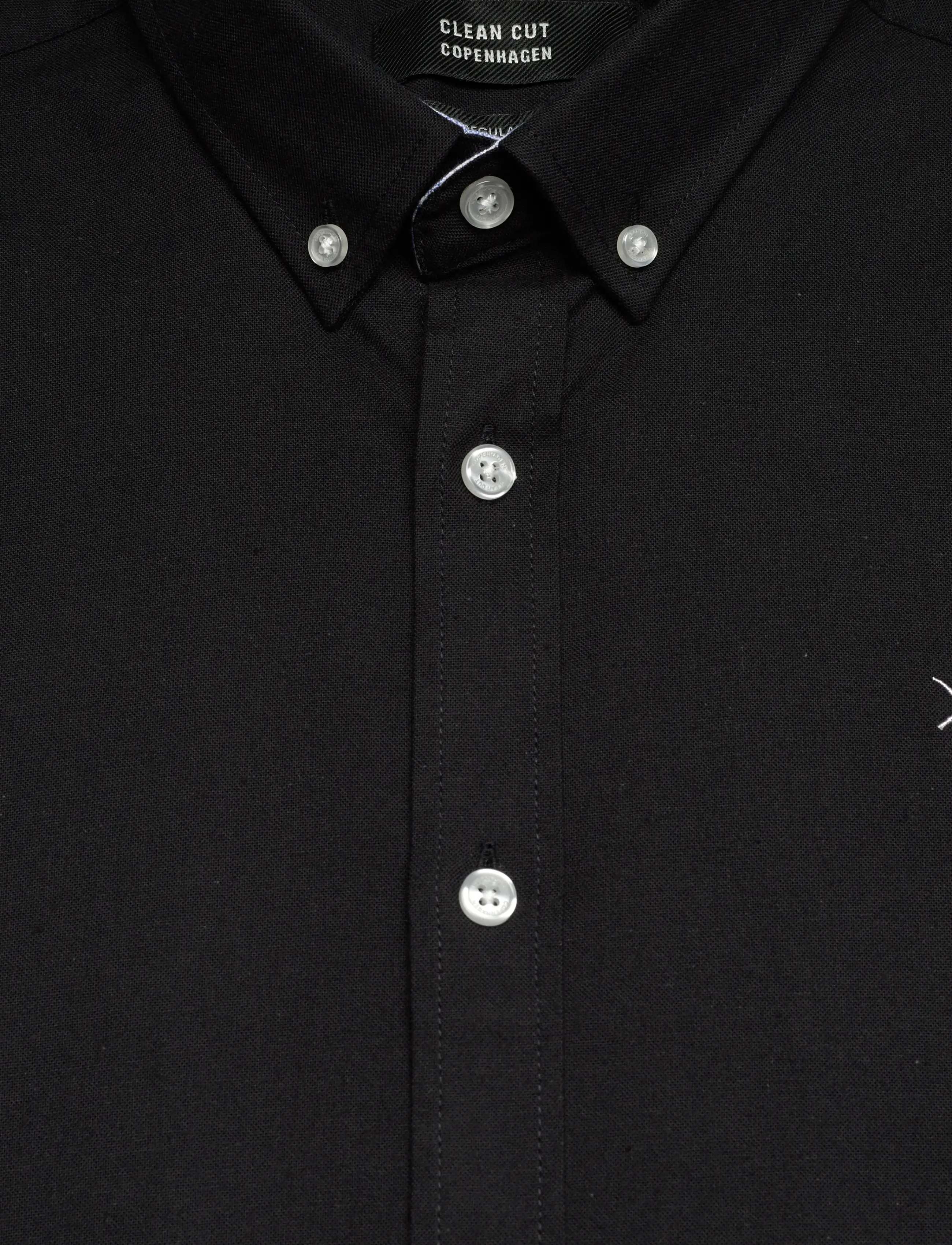 Clean Cut Copenhagen - Oxford Stretch Plain L/S - oxford shirts - black - 2