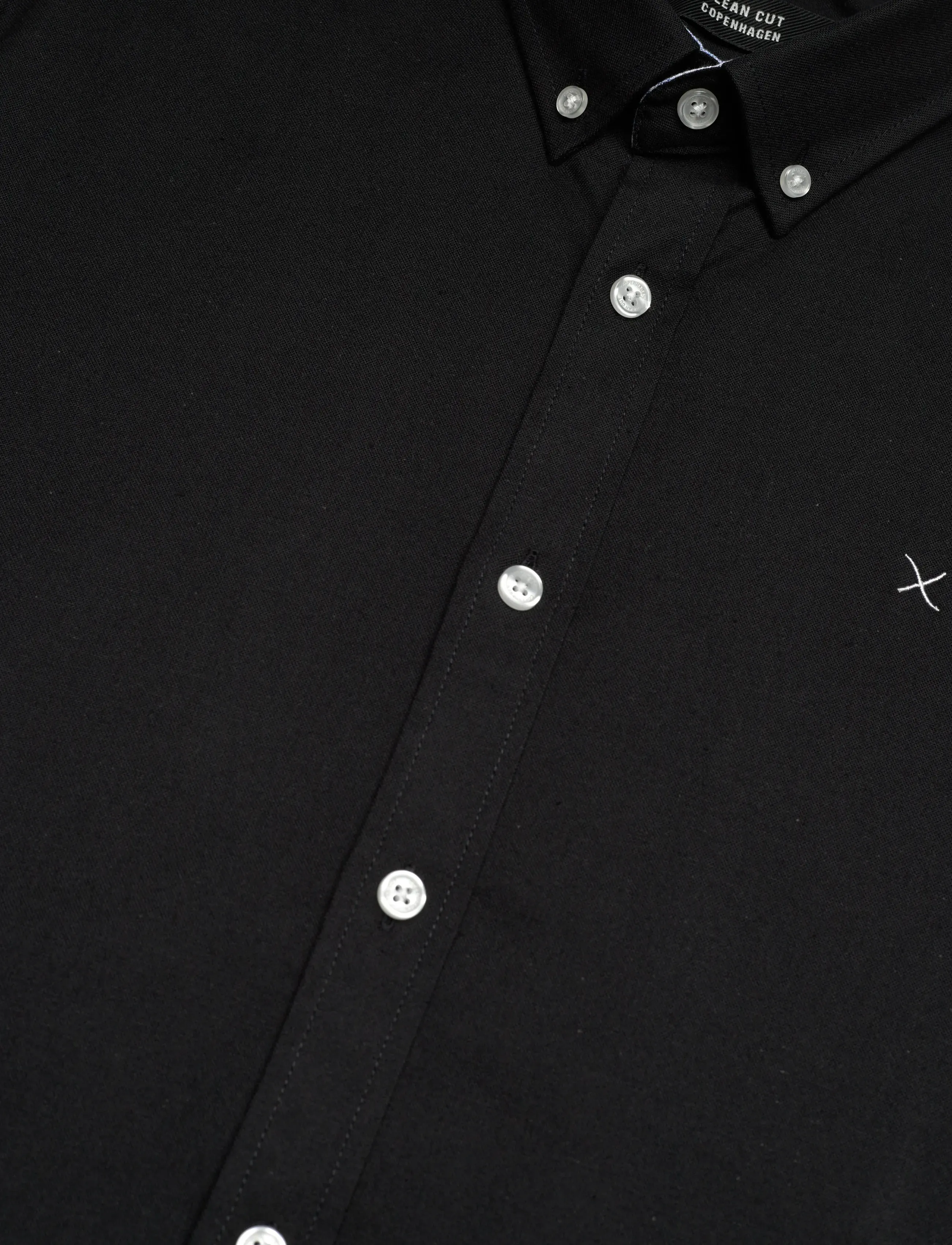 Clean Cut Copenhagen - Oxford Stretch Plain L/S - oxford shirts - black - 3