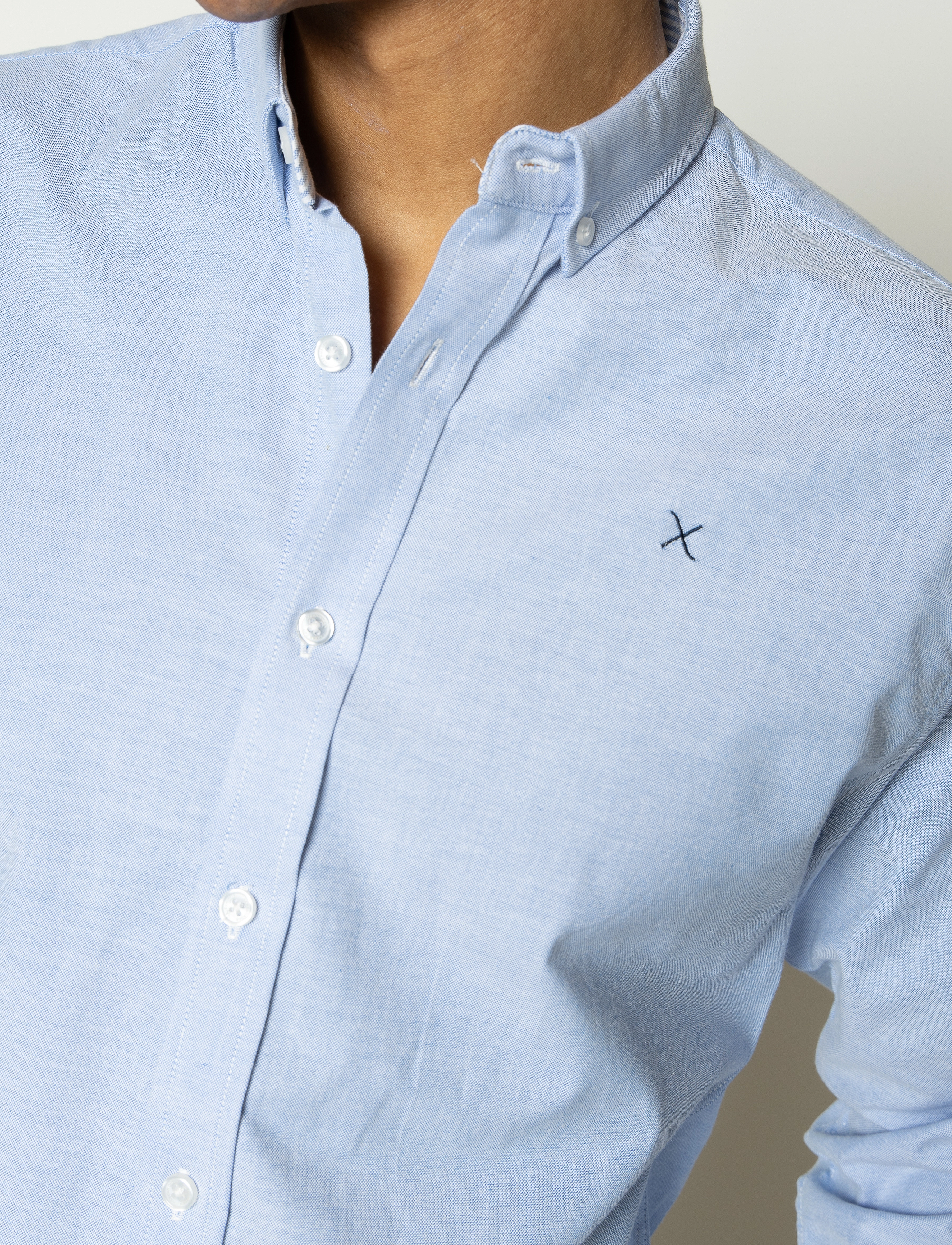 Clean Cut Copenhagen - Oxford Stretch Plain L/S - oxford-hemden - light blue - 3
