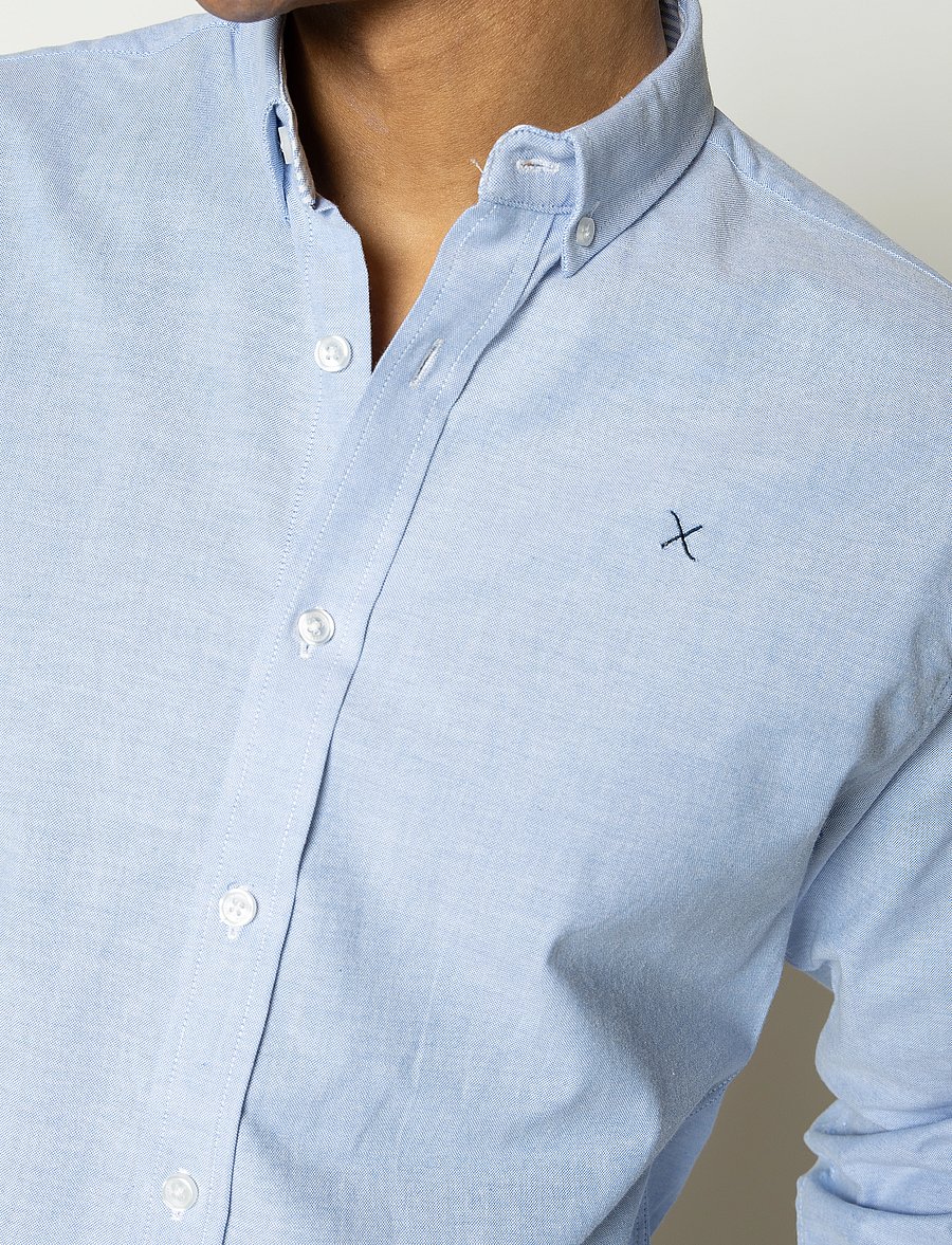 Clean Cut Copenhagen - Oxford Plain L/S - oxfordi särgid - light blue - 3