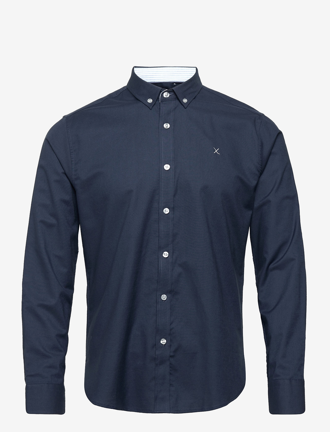Clean Cut Copenhagen - Oxford Stretch Plain L/S - oxford shirts - navy - 0