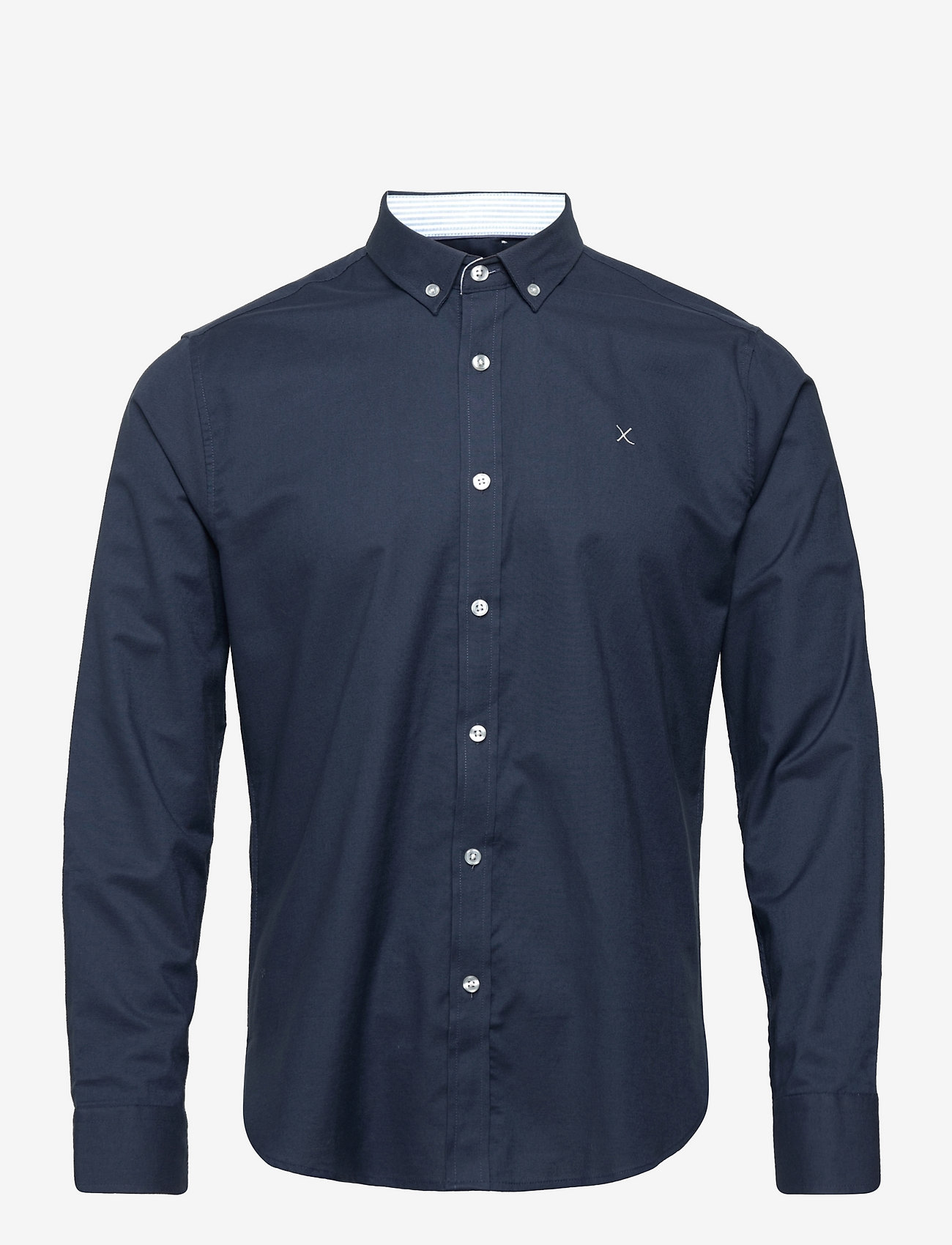 Clean Cut Copenhagen - Oxford Stretch Plain L/S - oxford skjorter - navy01 - 1