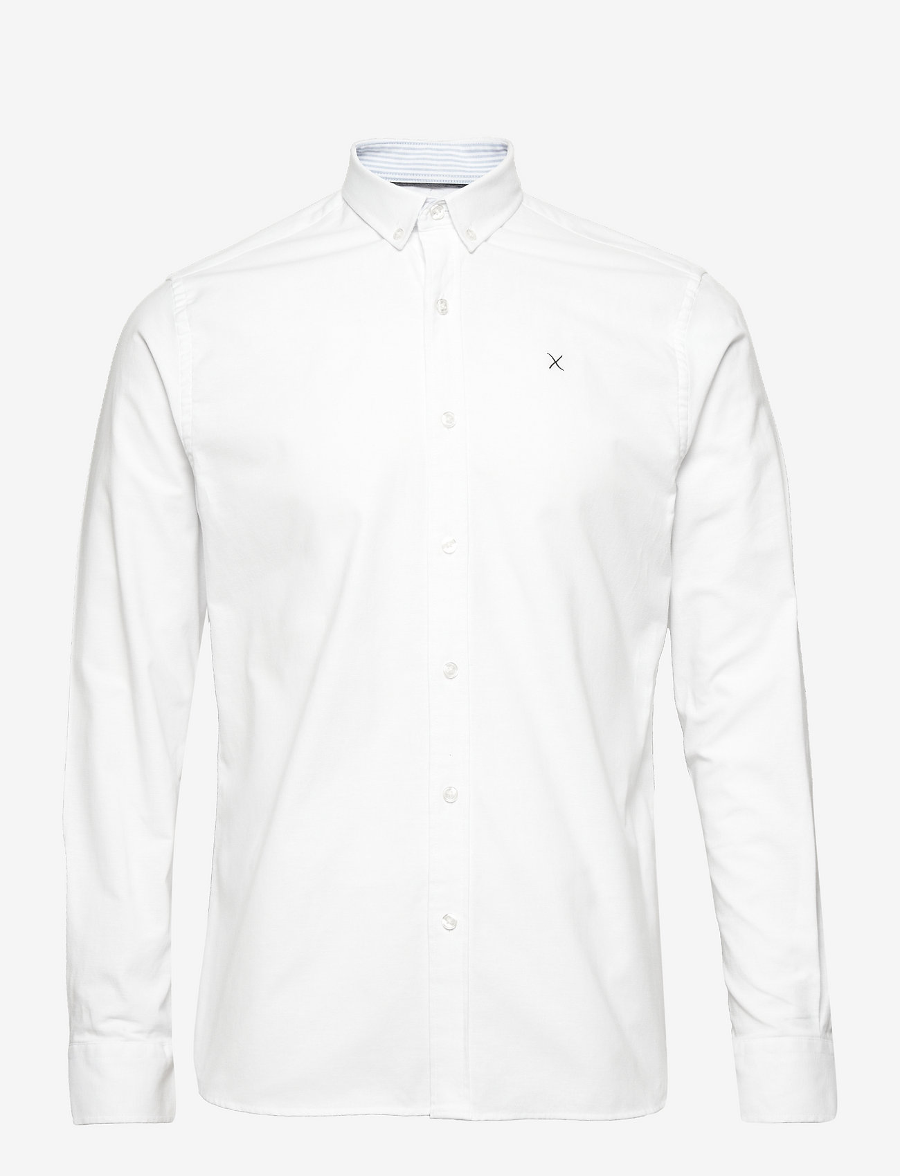 Clean Cut Copenhagen - Oxford Stretch Plain L/S - oxford skjorter - white01 - 0