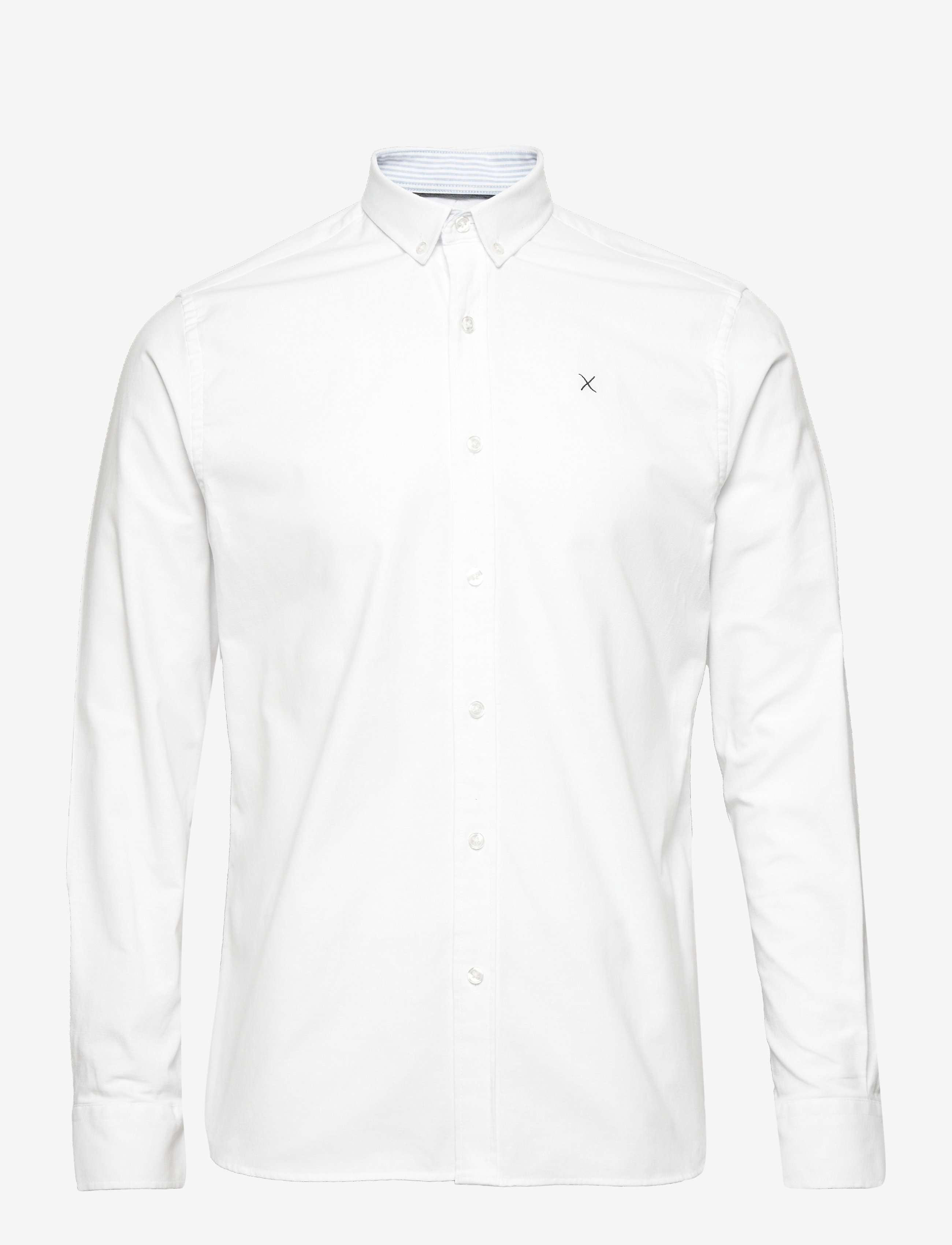 Clean Cut Copenhagen Oxford Stretch Plain L/S - Skjorter - WHITE01 / white