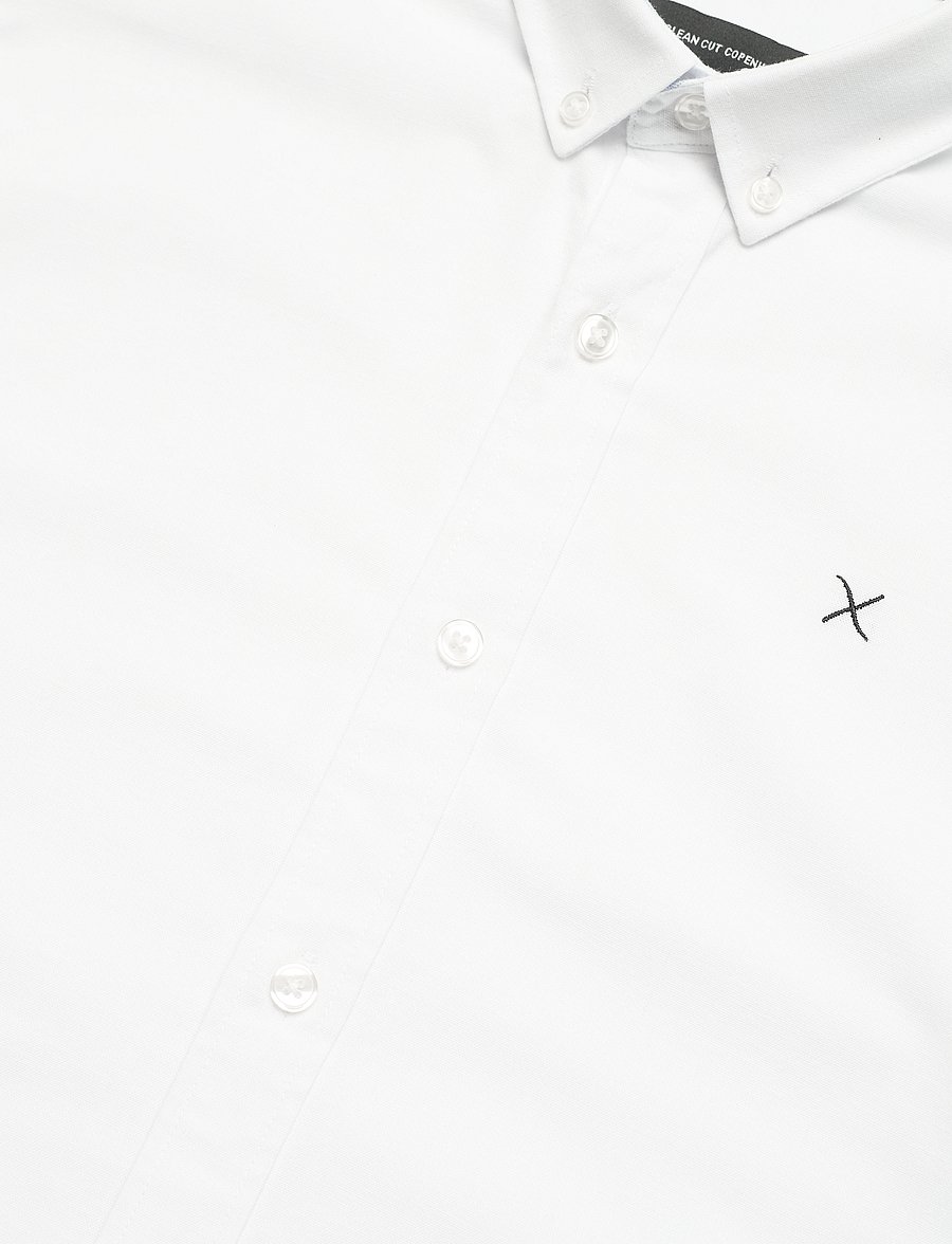 Clean Cut Copenhagen - Oxford Stretch Plain L/S - oxford skjorter - white01 - 3
