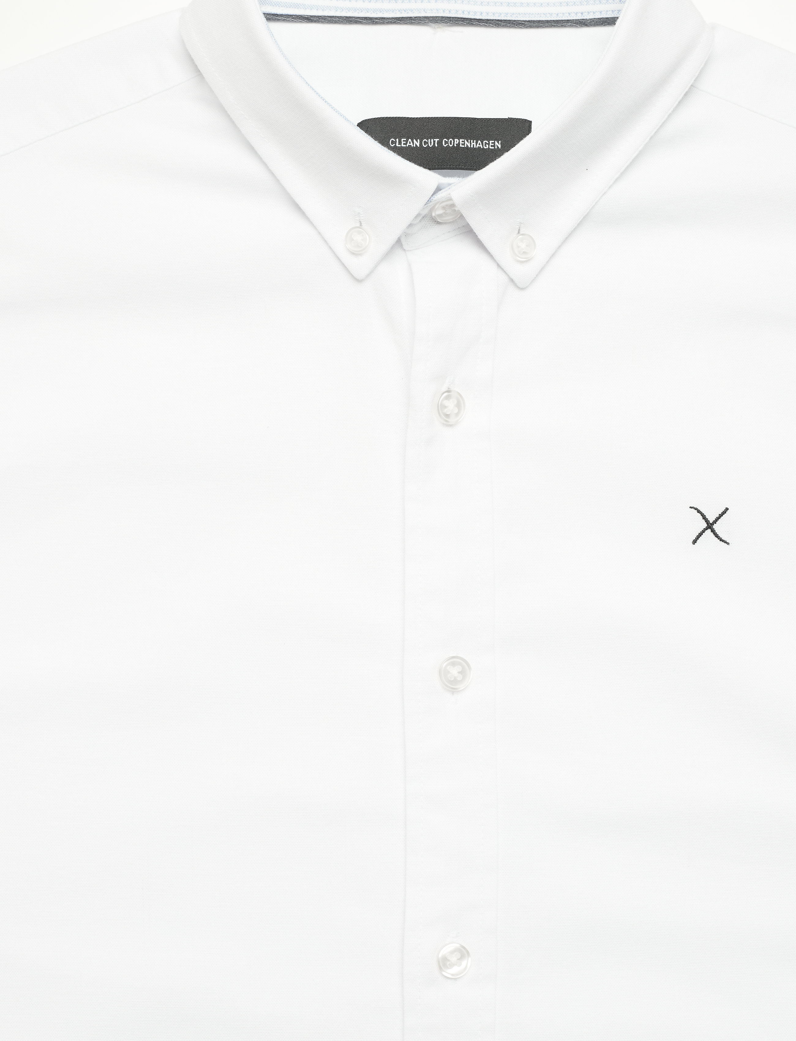 Clean Cut Copenhagen - Oxford Stretch Plain L/S - oxford-hemden - white - 2