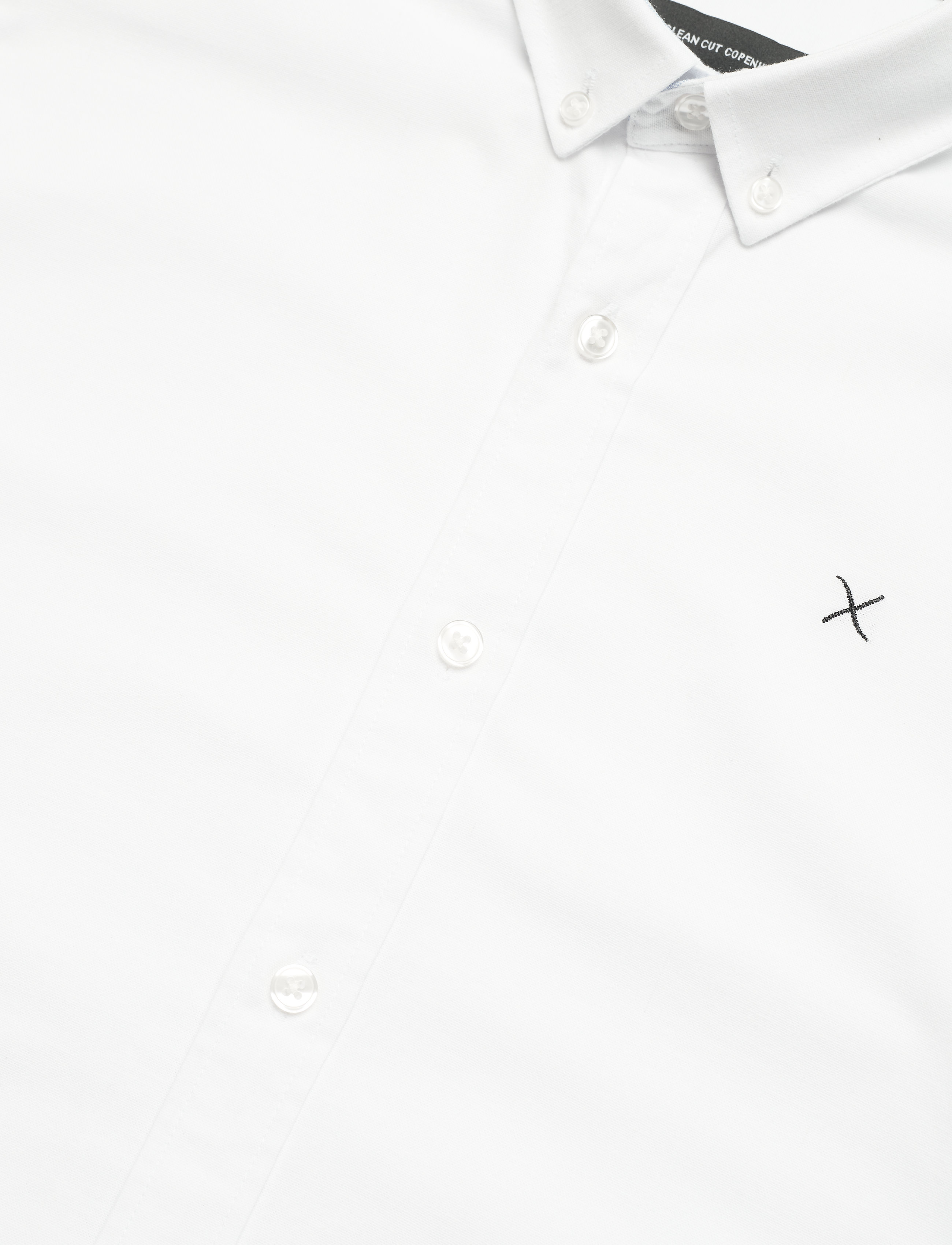 Clean Cut Copenhagen - Oxford Stretch Plain L/S - oxford-hemden - white - 3