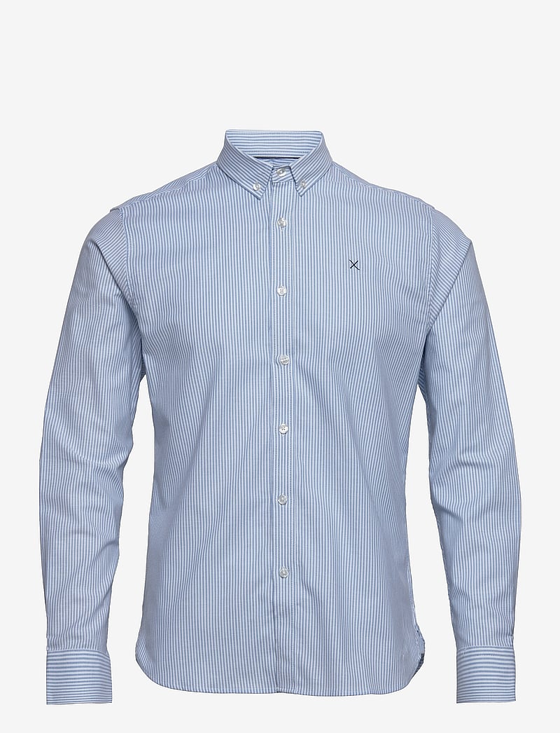 Clean Cut Copenhagen - Oxford Stretch Stripe L/S - oxford-hemden - light blue - 1