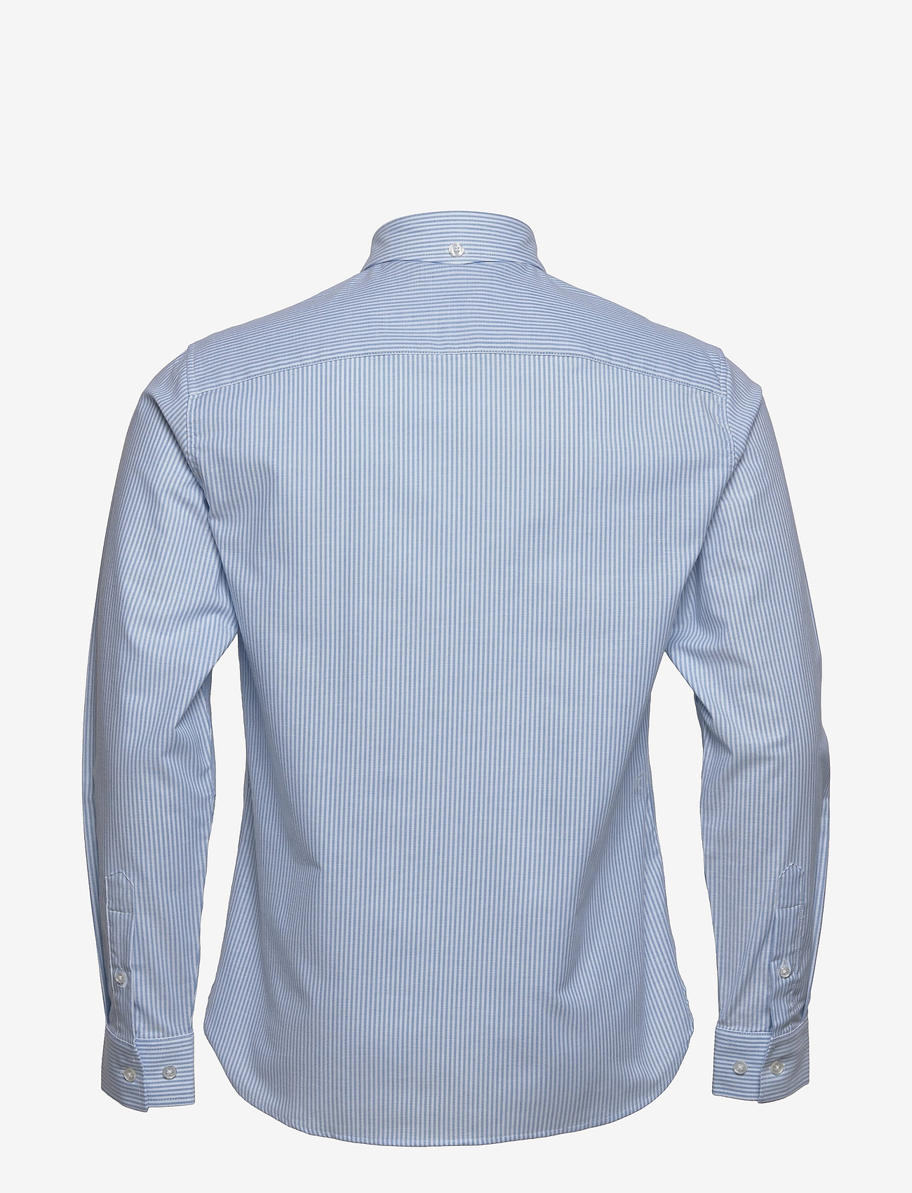 Clean Cut Copenhagen - Oxford Stretch Stripe L/S - oksfordo marškiniai - light blue - 1